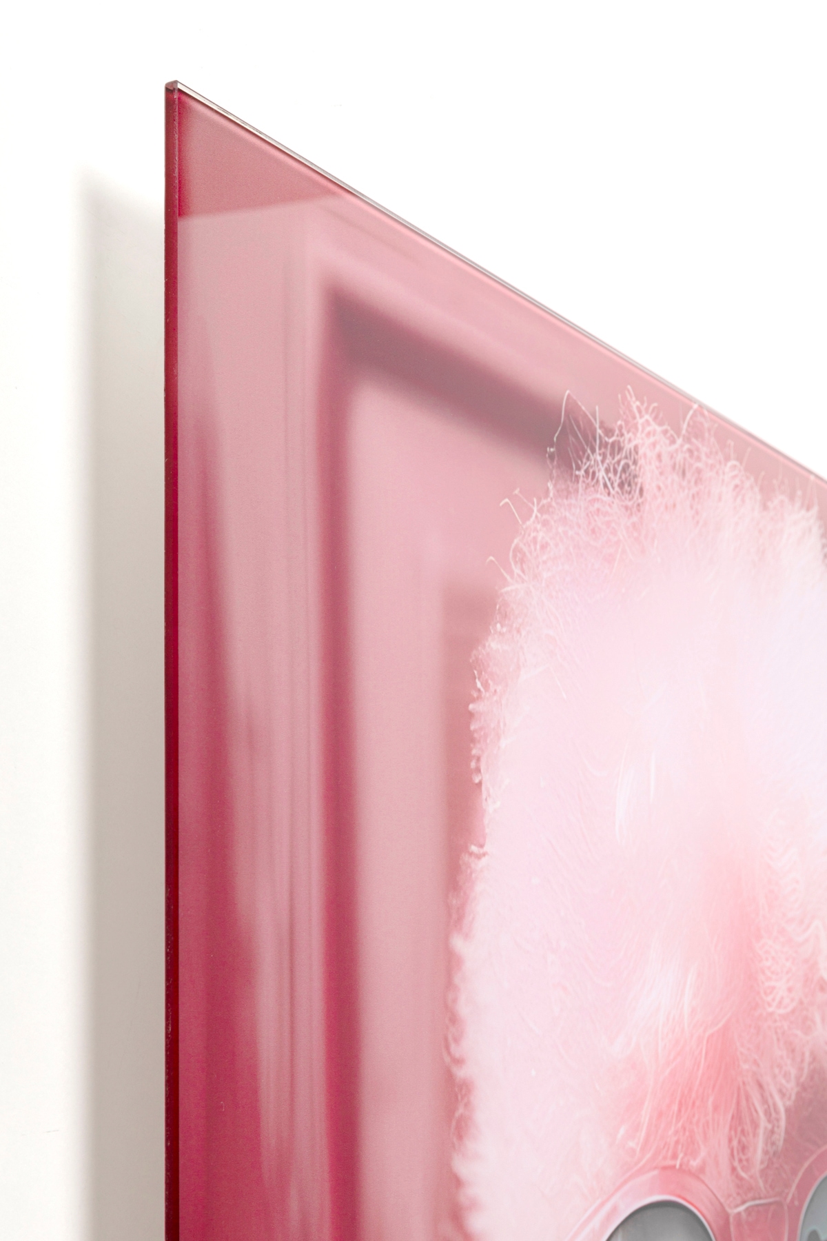 Kare Design Tableau en verre »Pink Poodle 50x40cm« 1, 