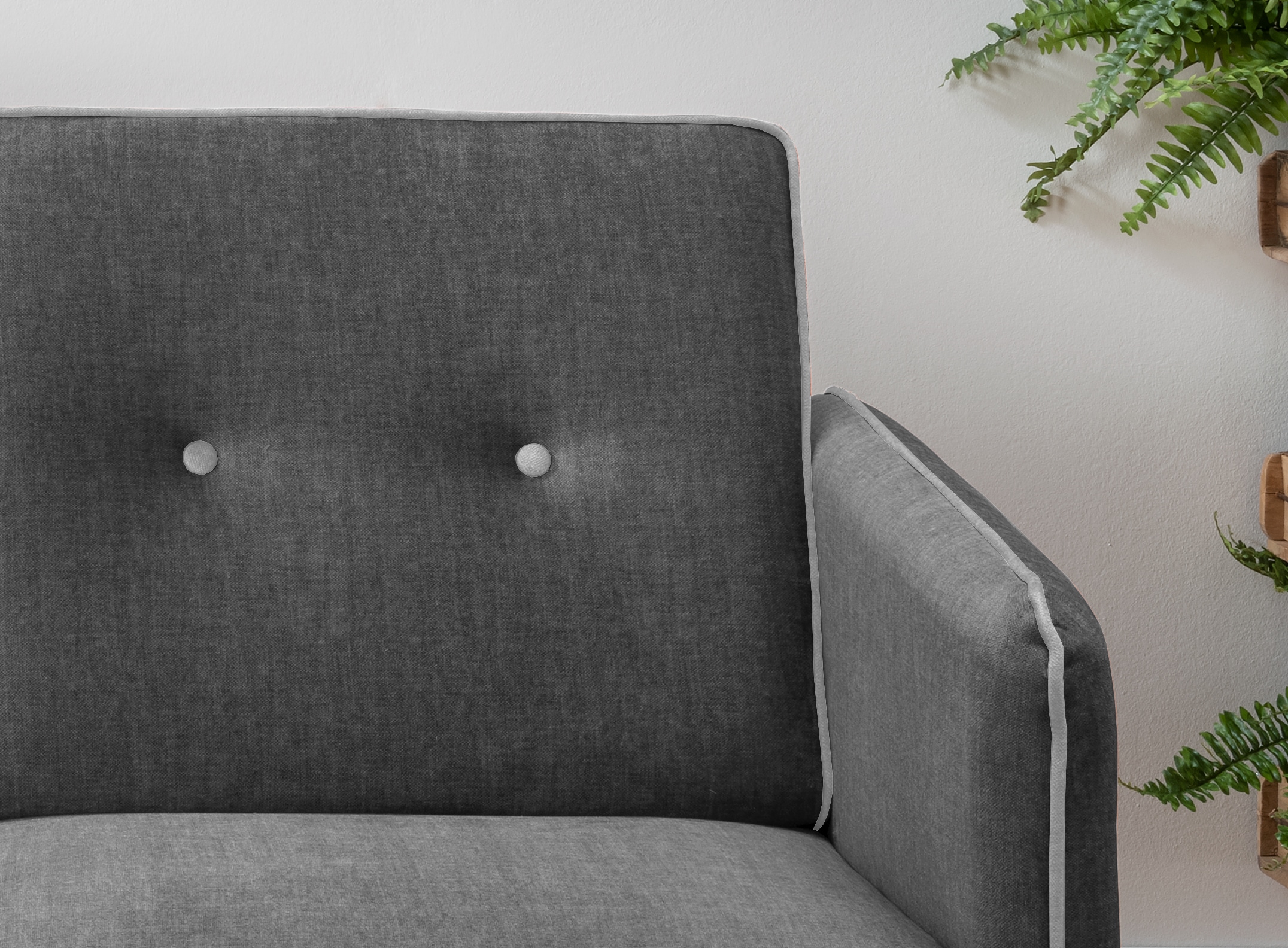 Home affaire Schlafsofa »Merina« mit zweigeteilter Bettfunktion, Auszug nach vorn, Federkern