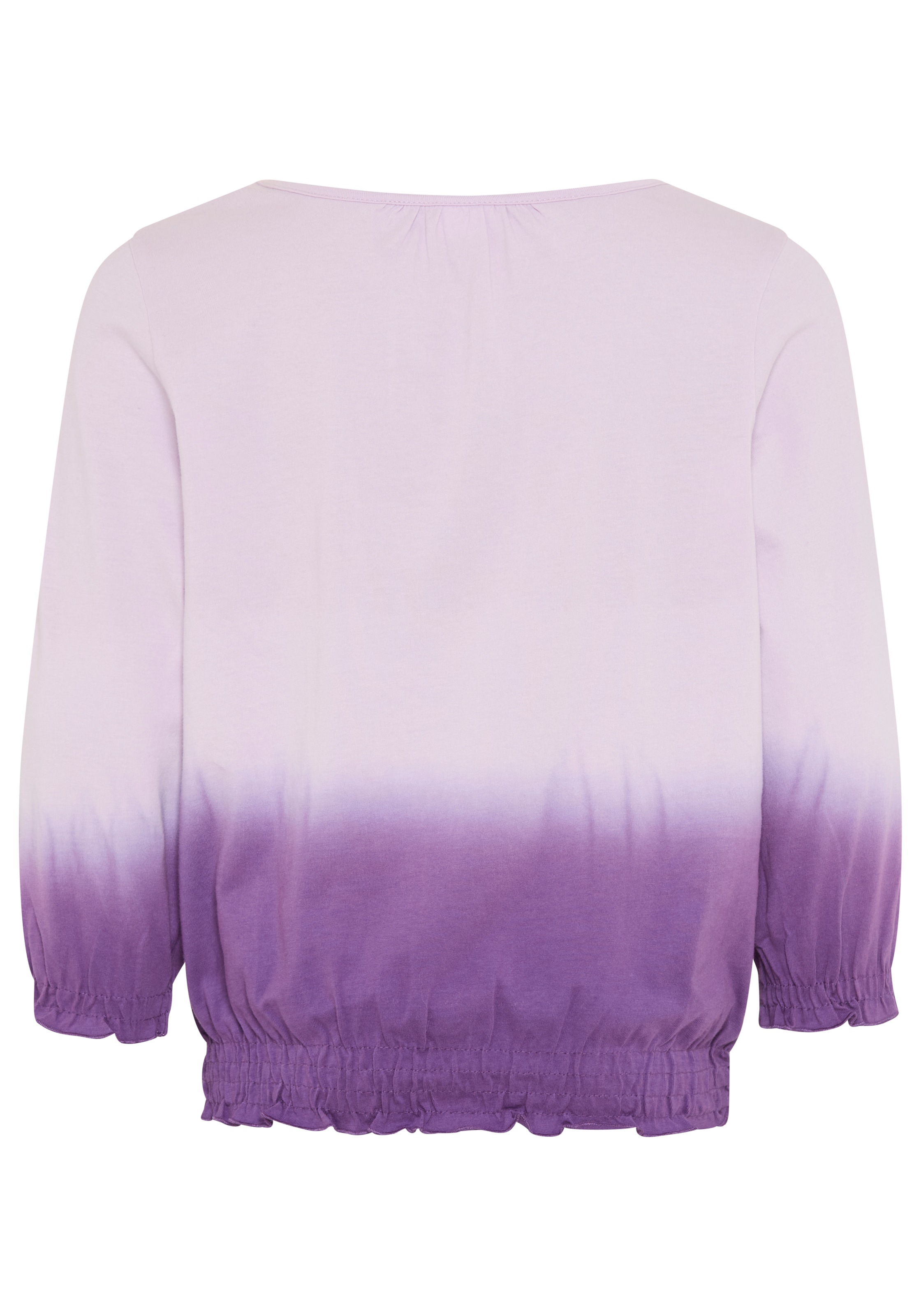 KangaROOS T-shirt à manches 3/4 »Shirt in Batik-Look« 3/4-Arm,  hüftlange Passform,  Batikmuster,  Rundhalsausschnitt