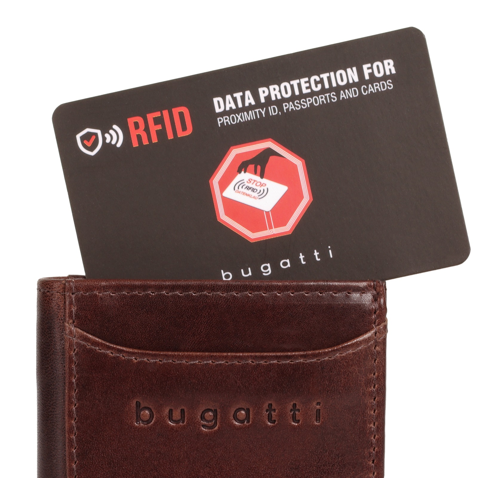 bugatti Geldbörse »SECURE SLIM« echt Leder