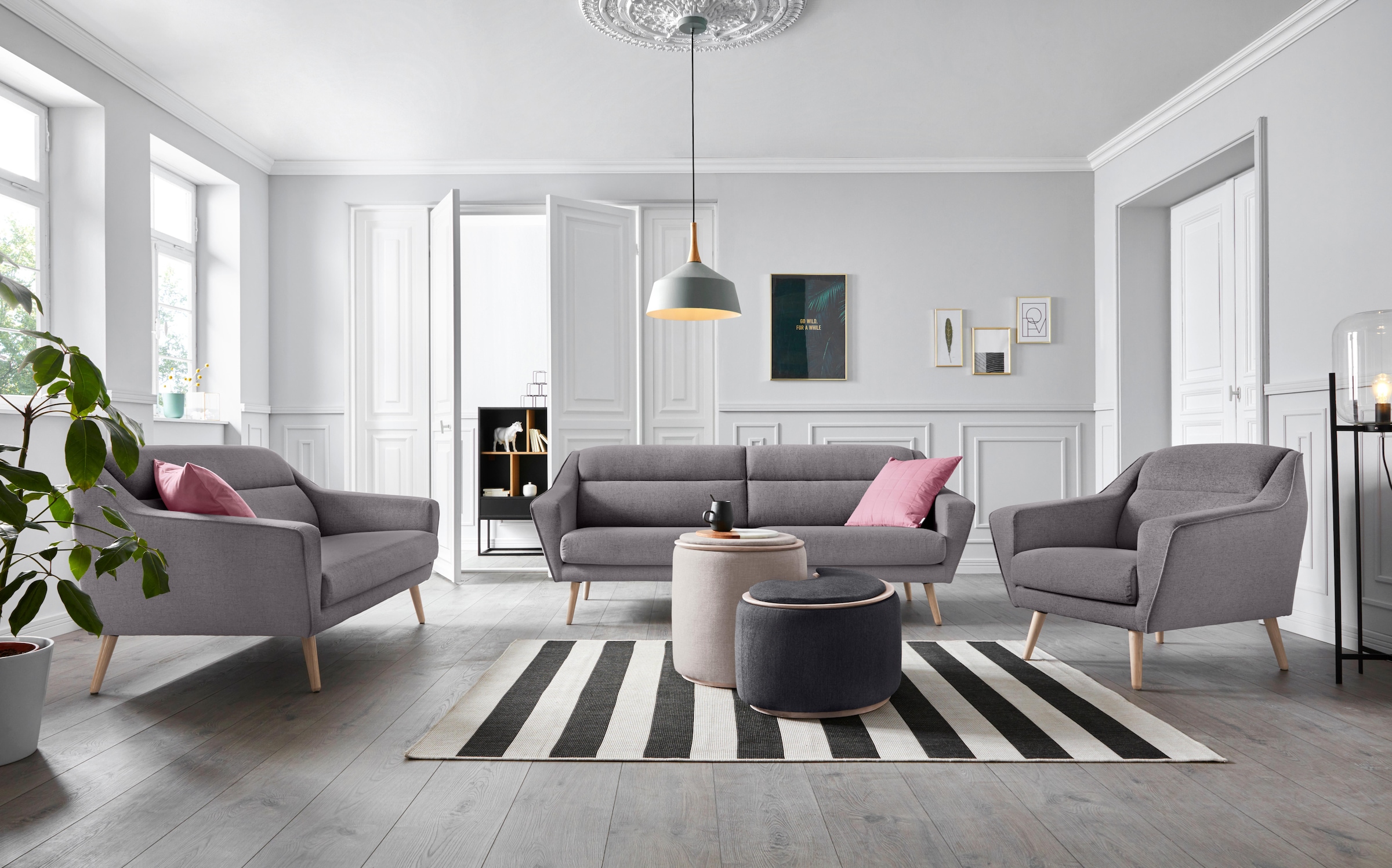 GOODproduct Sessel »Bille« mit Naht im Rückenkissen und Eiche-Beinen, Design by Morten Georgsen