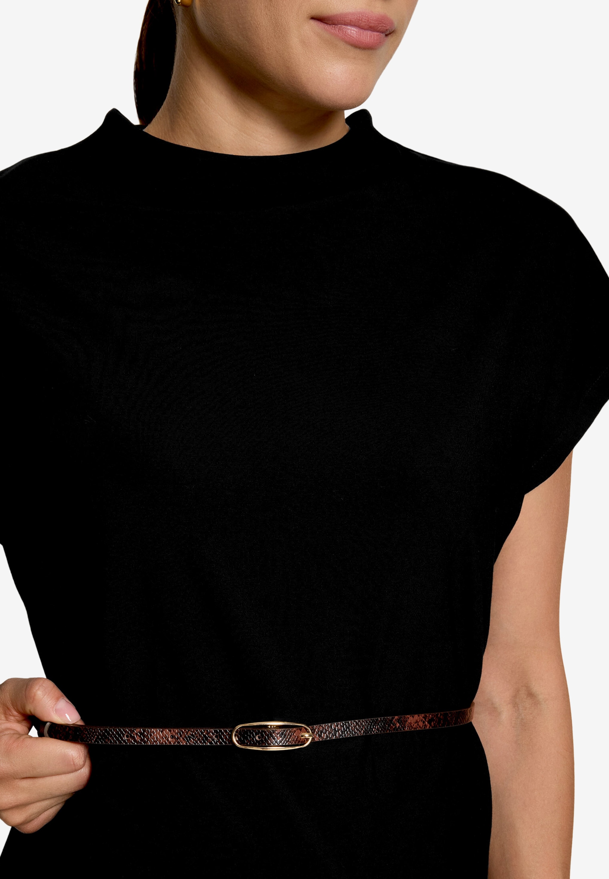 Zero T-shirt à manches courtes T-shirt d'été avec ceinture