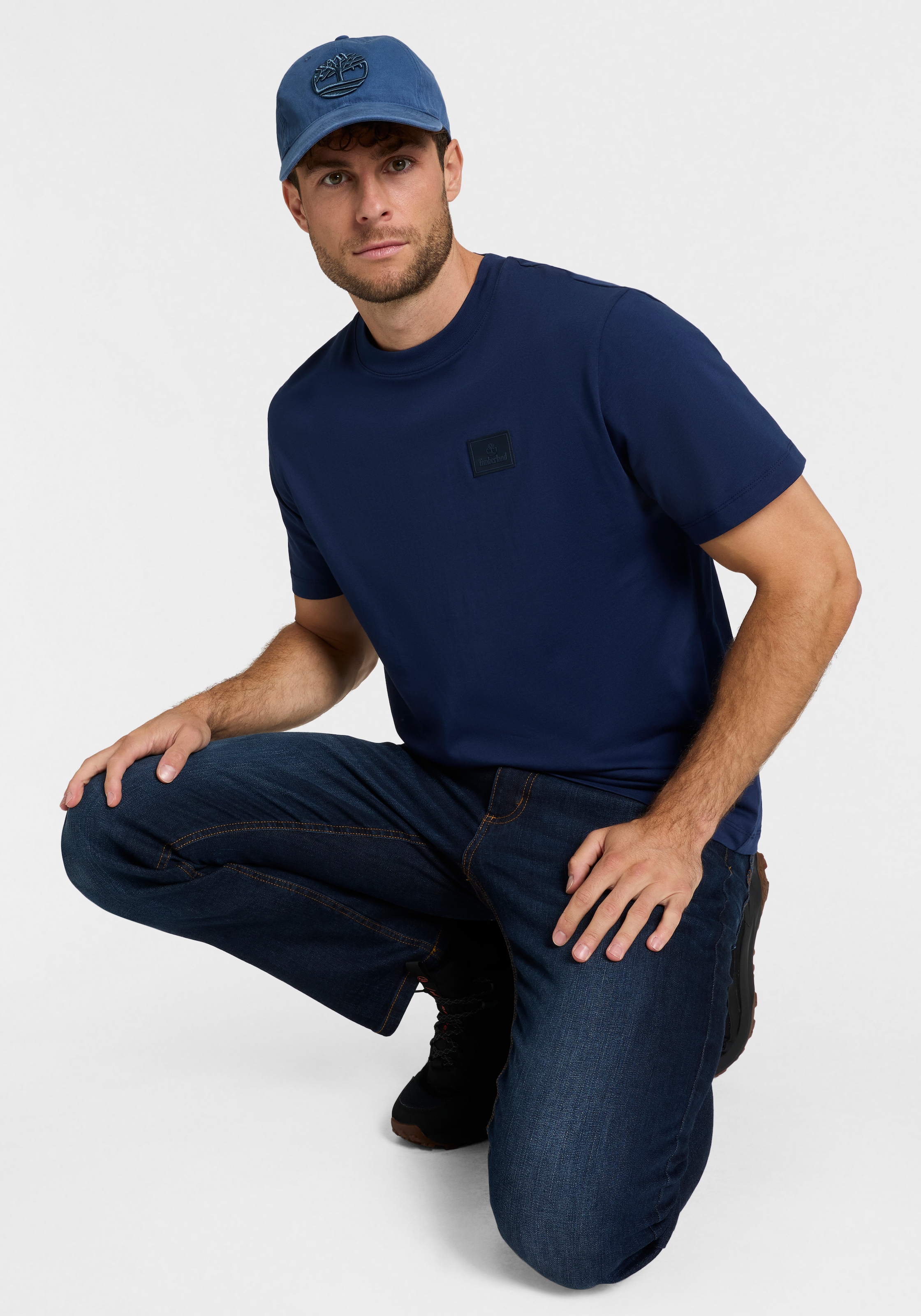 Timberland T-Shirt »Silicon Badge SS Tee« aus Baumwolle, in den Grössen S bis XXXL