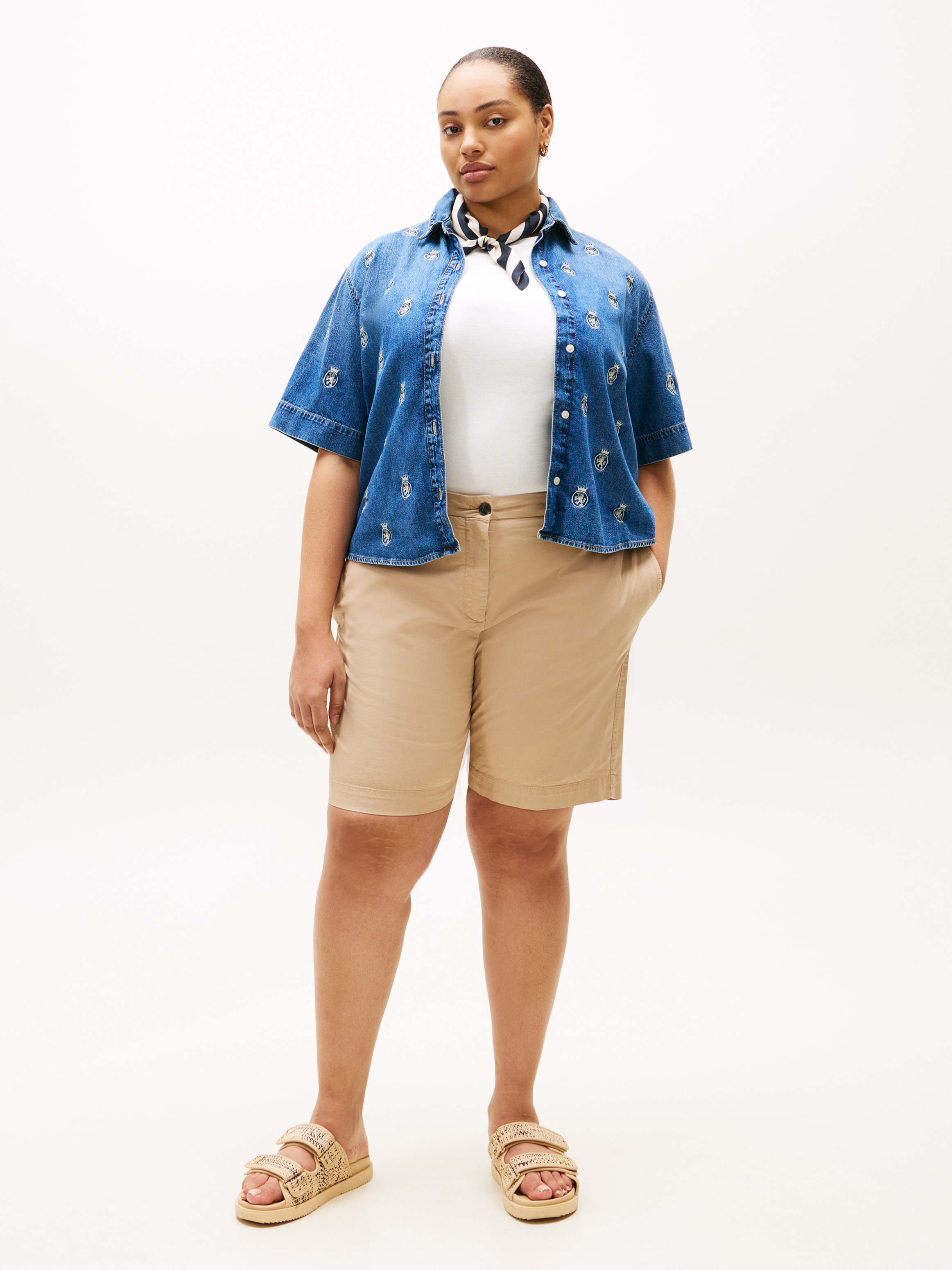 Tommy Hilfiger Curve Chinoshorts »CRV CO GMD BLEND CHINO SHORT«  in grossen Grössen