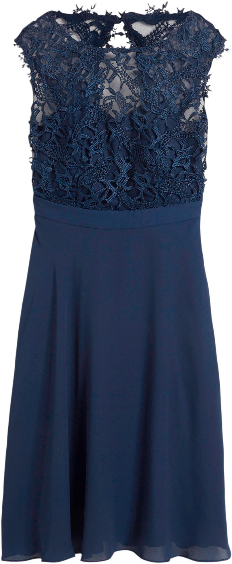 bonprix Minikleid »Minikleid mit Spitze« 1 tlg. für besondere Anlässe, aus Polyester, taillierte Passform