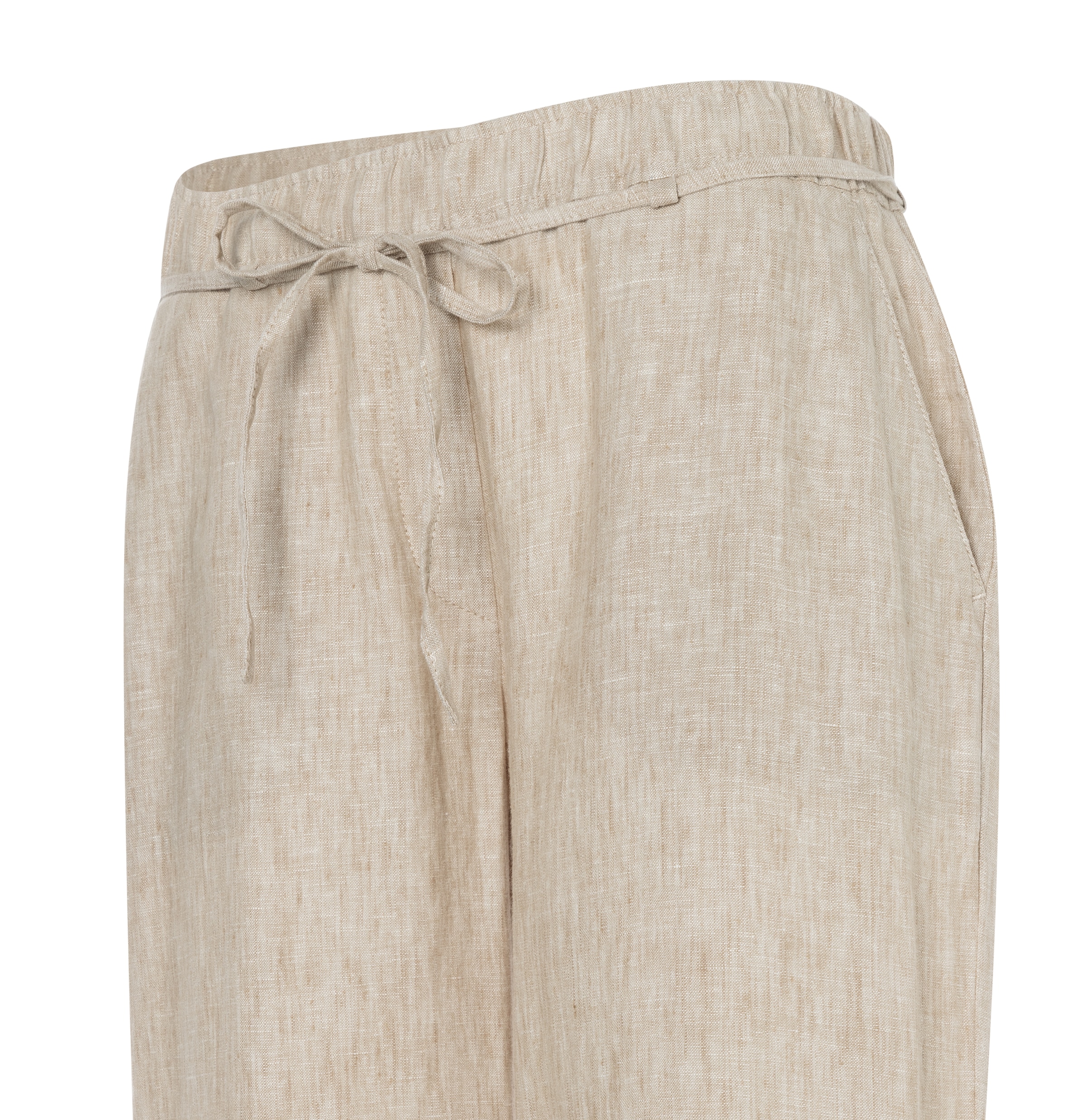 MAC Leinenhose »CHIARA BELT«  Sommerhose Wide Fit, mit geradem, weitem Bein