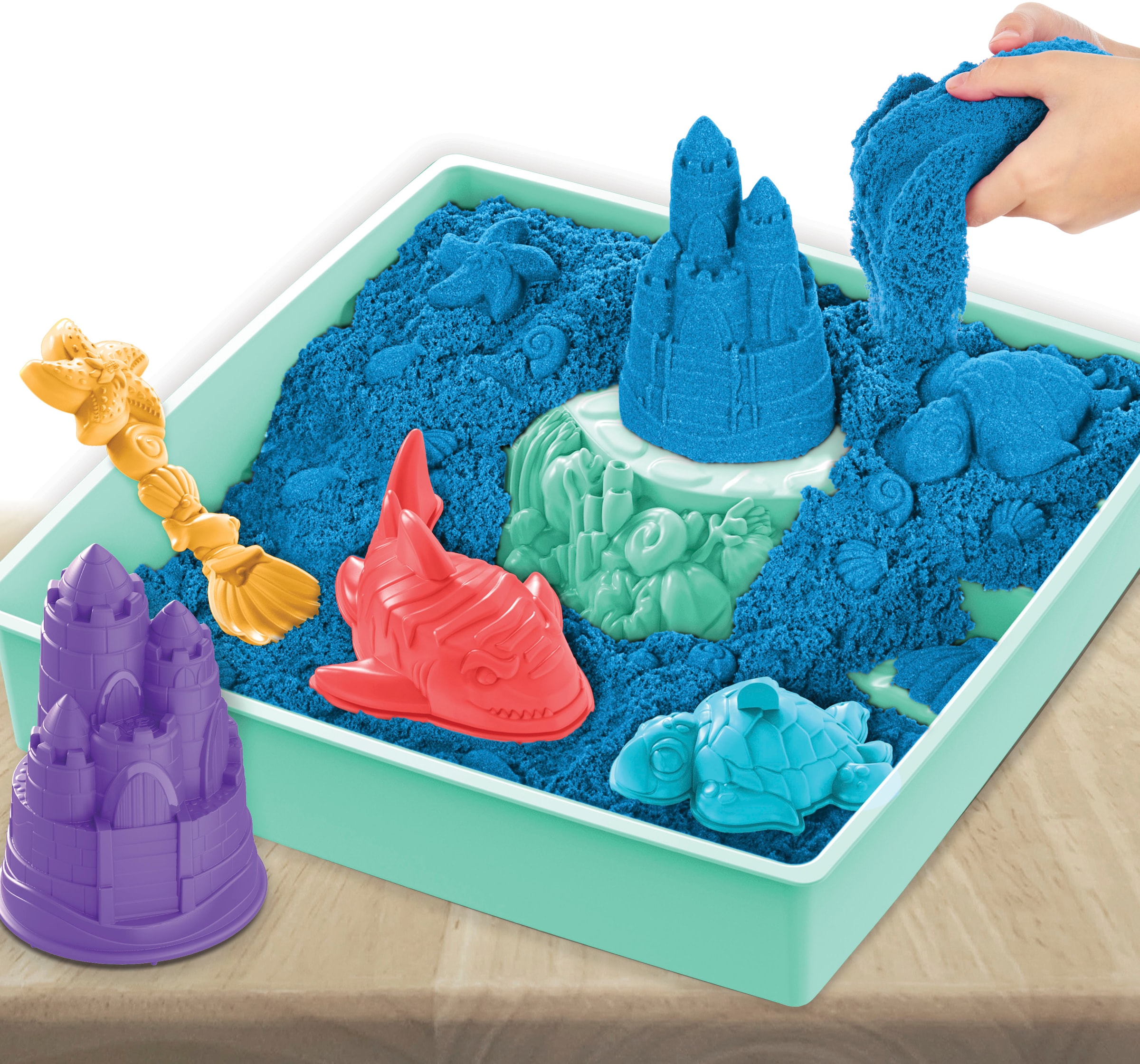 Spin Master Kreativset »Kinetic Sand - Box 454 g - Blau«