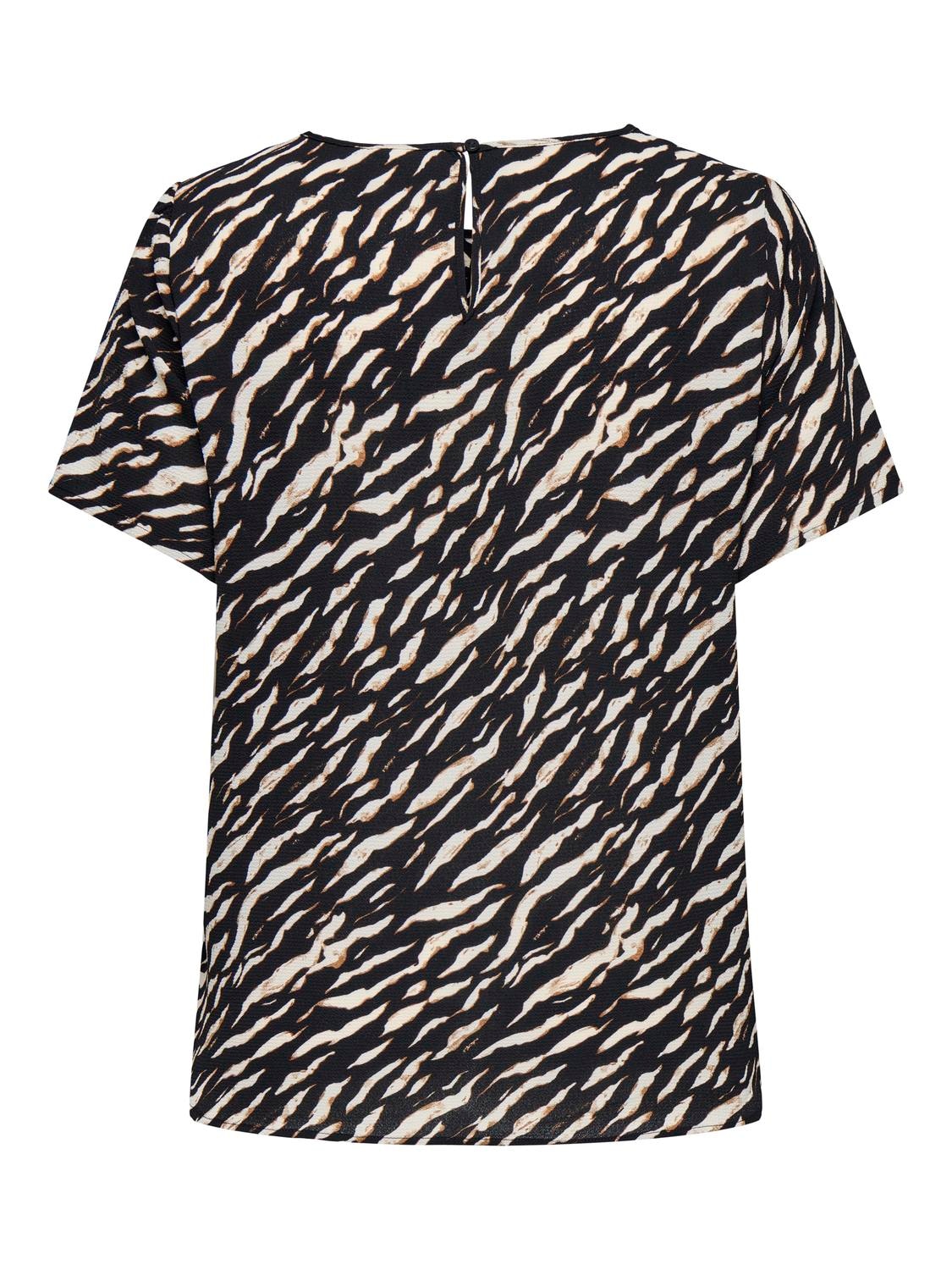 ONLY CARMAKOMA »CARVICA SS TOP WVN NOOS« Materialmix, regular fit