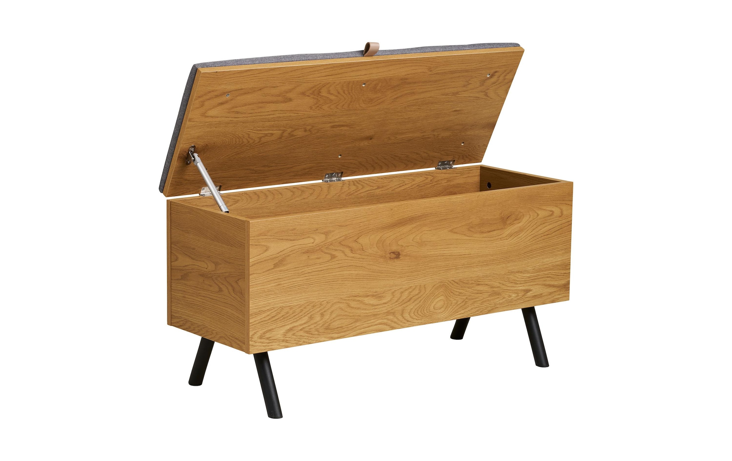 House Nordic Sitzbank »Barco Bench mit Stauraum 33 x 92 x 48 cm« Sitzbank im Eichenlook