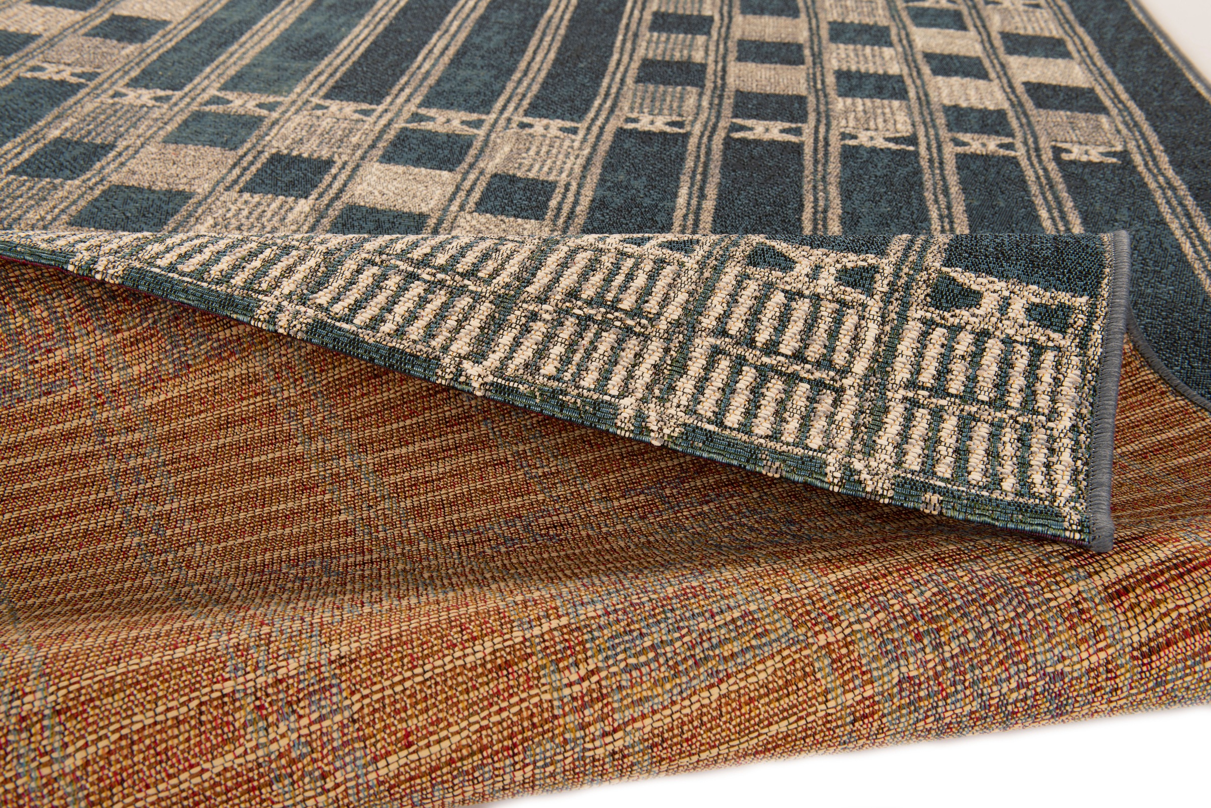 Gino Falcone Teppich »Outdoor-Africa 39« rechteckig 5 mm Höhe Flachgewebe, In- und Outdoor geeignet, Wohnzimmer