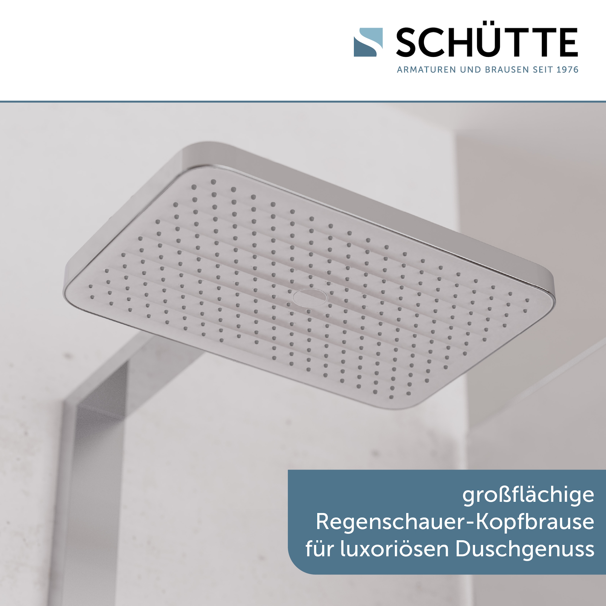 Schütte Duschsystem »LA PALMA« Komplett-Set,  Regendusche, mit Antikalk-Beschichtung, wassersparend