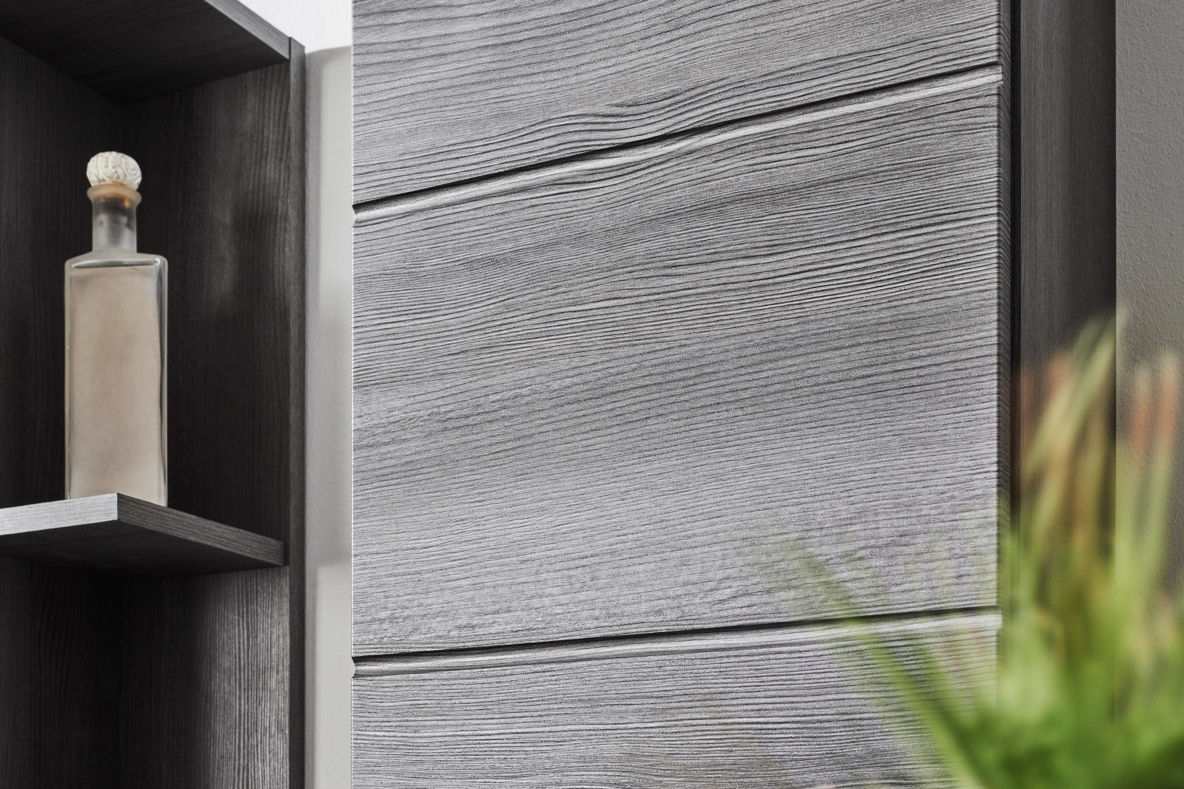 BASIC by Balculina Hängeschrank »Silver, Badezimmerschrank BxHxT 34x70x23« 1 Stk. tlg. Breite 34cm, Tür L/R monierbar, FSC-Mix 70%