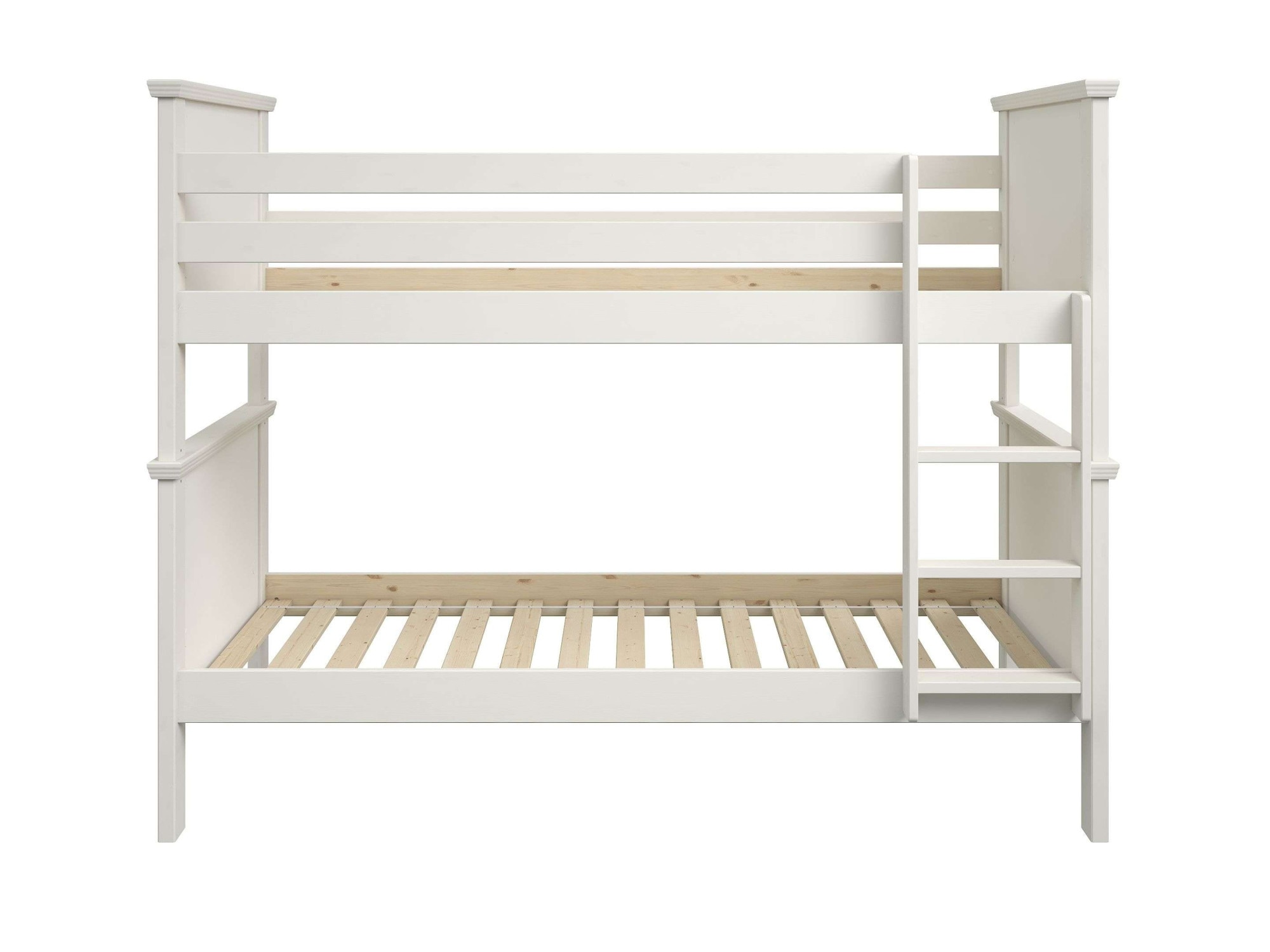 GOODproduct Lit superposé »Erik, teilbar in 2 Einzelbetten, Kassettenoptik, Landhausstil« mit Lattenroste, Massivholz, Made in EU
