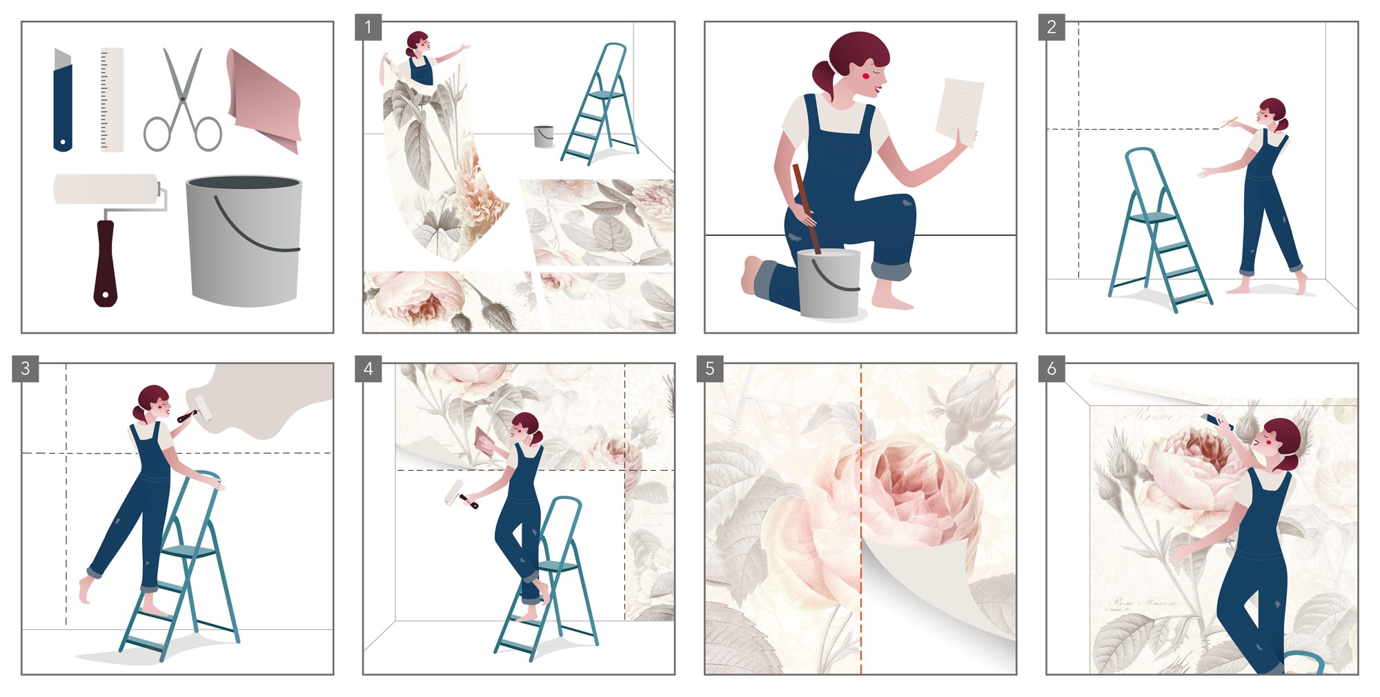 Komar Fototapete »Vlies Fototapete - Hudson - Grösse 368 x 248 cm« Motiv | bedruckt glatt