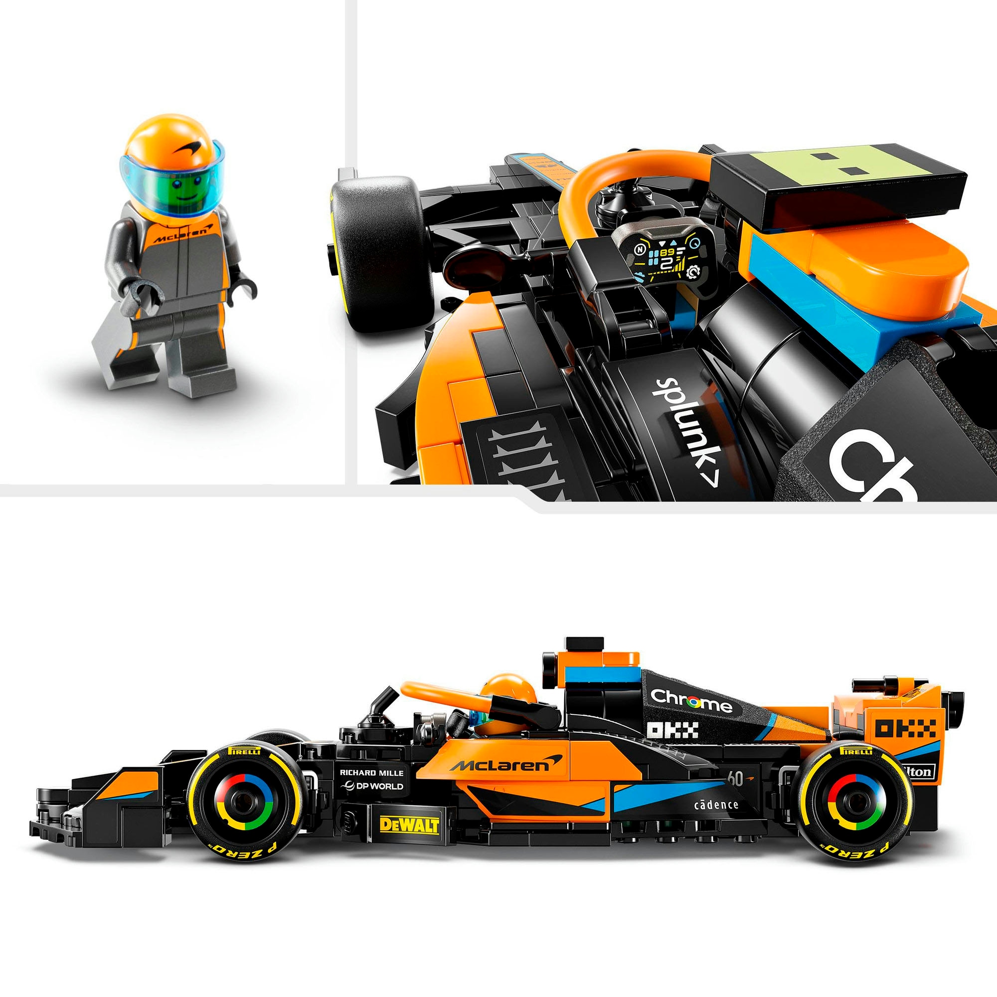 LEGO® Konstruktionsspielsteine »McLaren Formel-1 Rennwagen 2023 (76919), LEGO® Speed Champions« Made in Europe