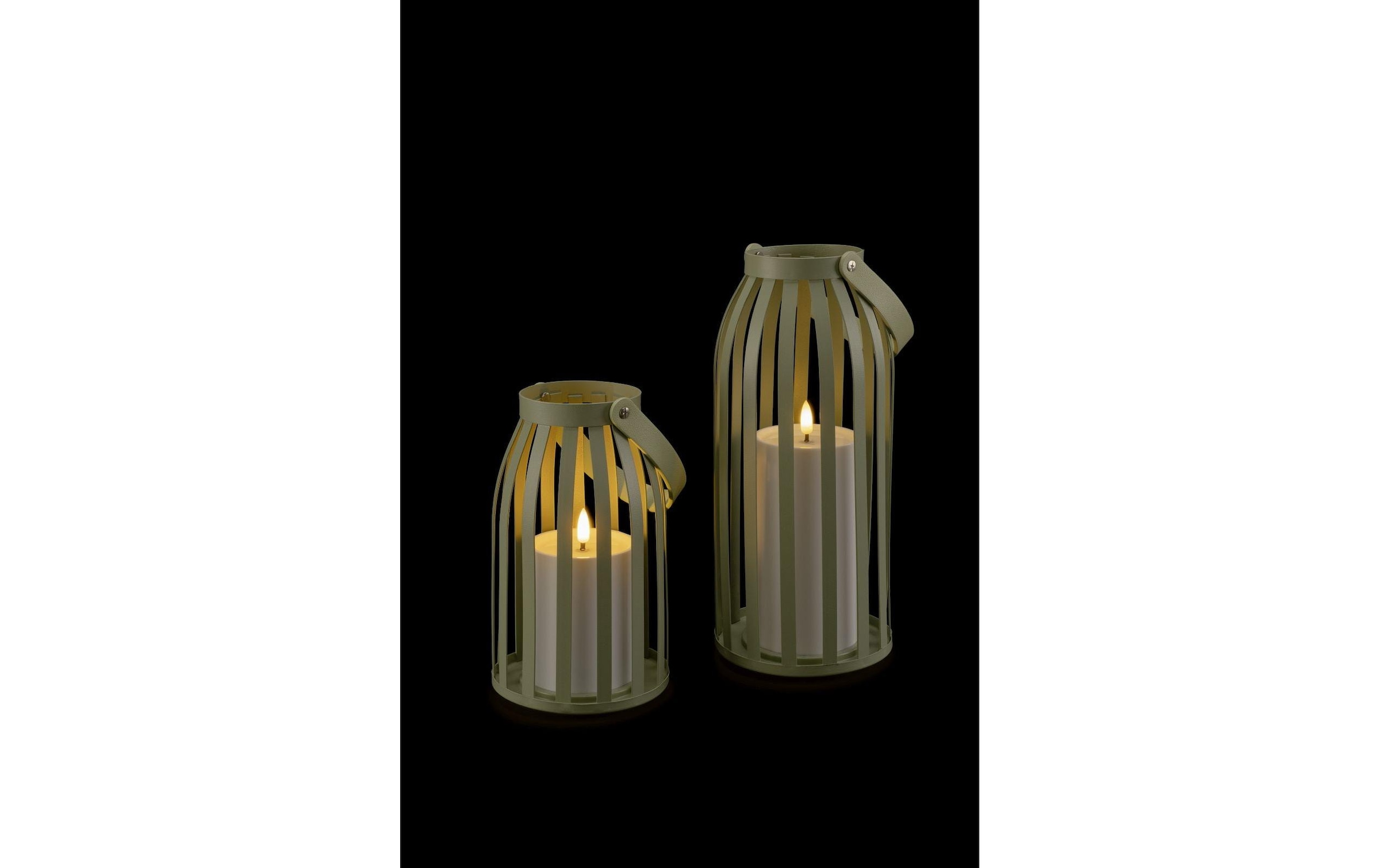 STT Kerzenhalter »Solar Kerzenlaternen-Set 2 Stück« Stimmungsvolles Solar-Laternen-Set für den Aussenbereich