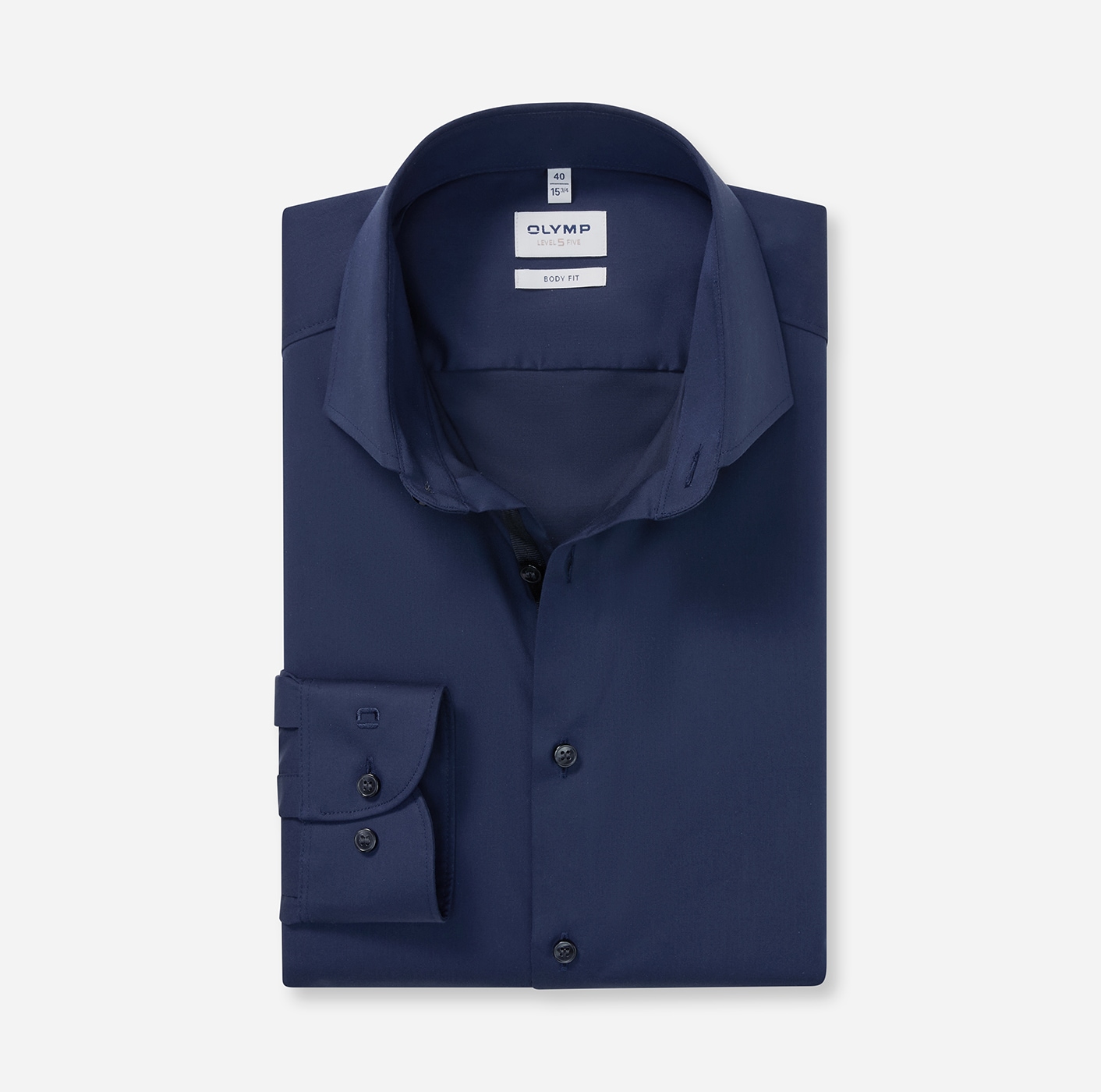 OLYMP Chemise à manches longues »Level Five« Businesshemd, unifarben, body fit, Royalkentkragen