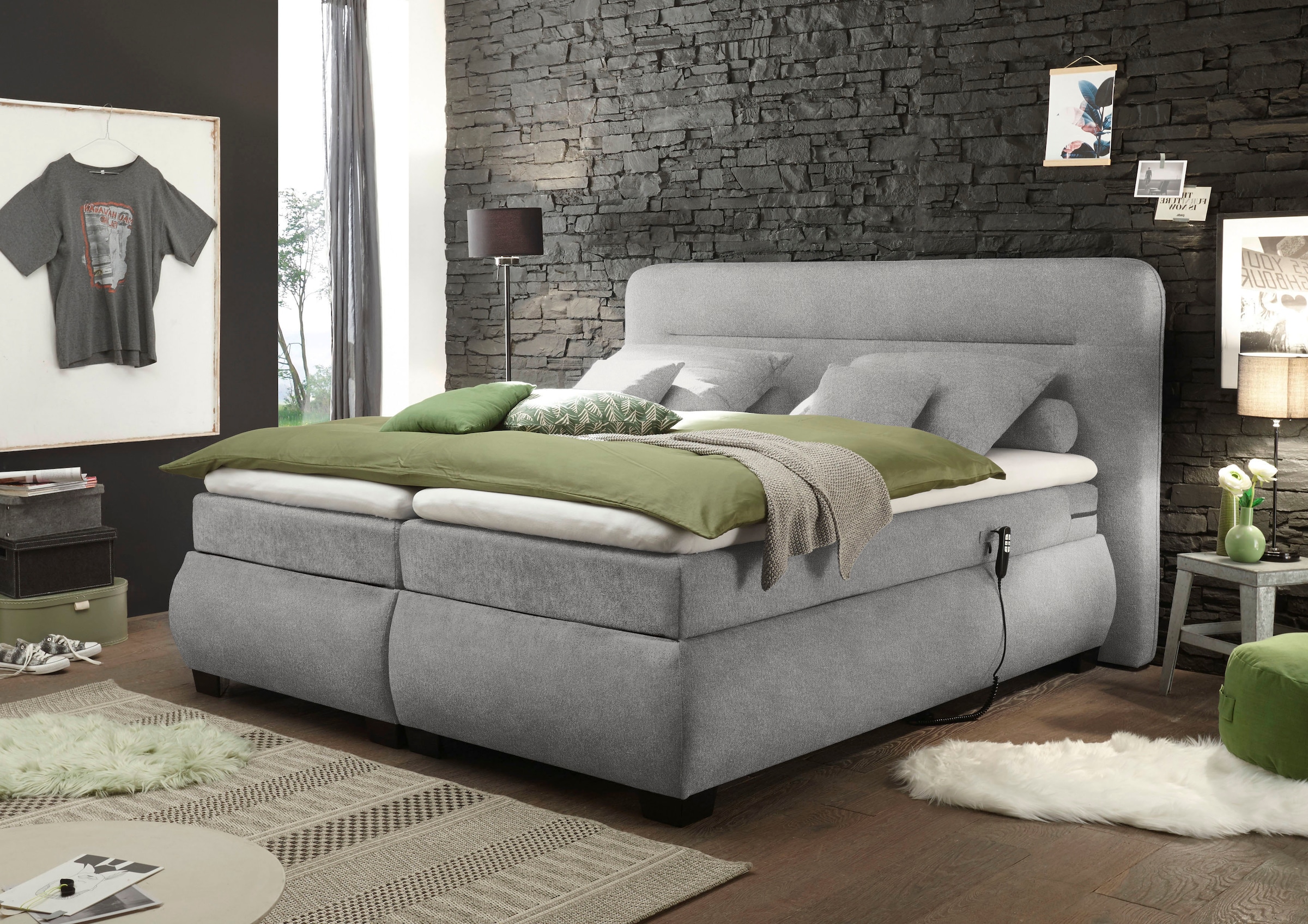 ED EXCITING DESIGN Boxspringbett »Evolution« inkl. Motor und Topper