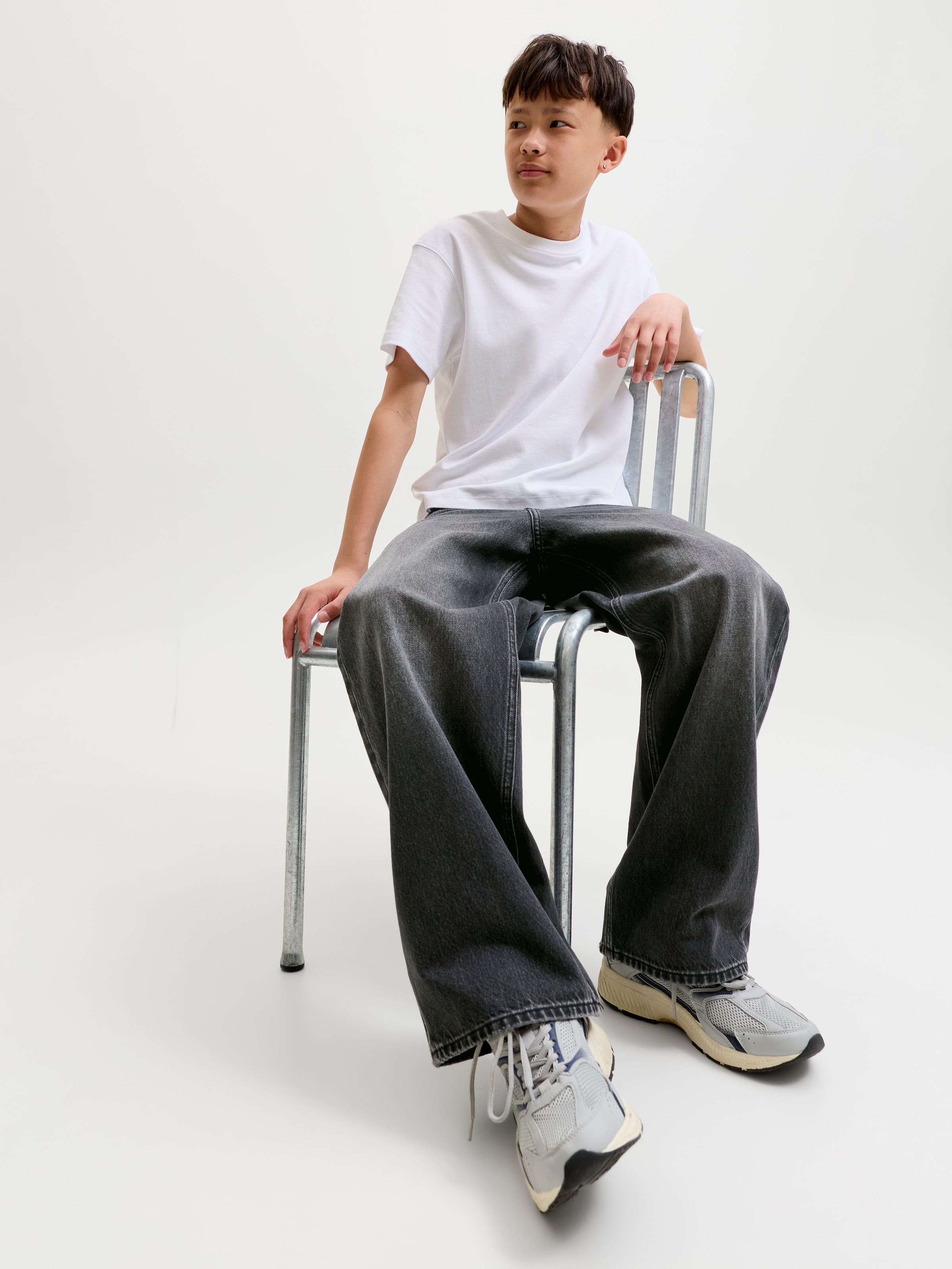 Jack & Jones Junior Weite Jeans »JJIDAVE JJORIGINAL ST 361 SN JNR« Baumwolle, weit