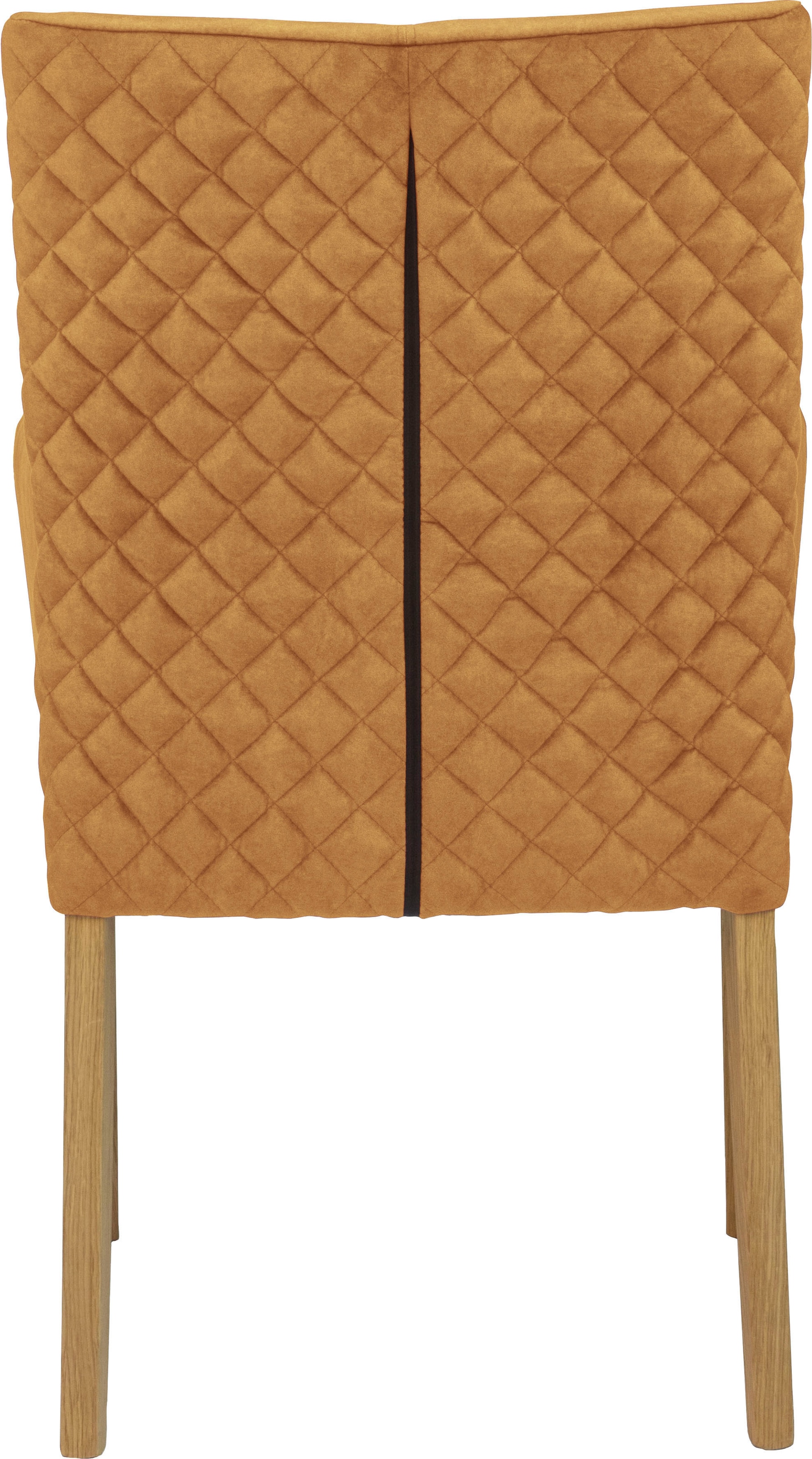 Leonique Armlehnstuhl »Vence« (Set) 1 Stk.mit Rautensteppung in der Rückenlehne, Beine aus Eiche, in Samtoptik