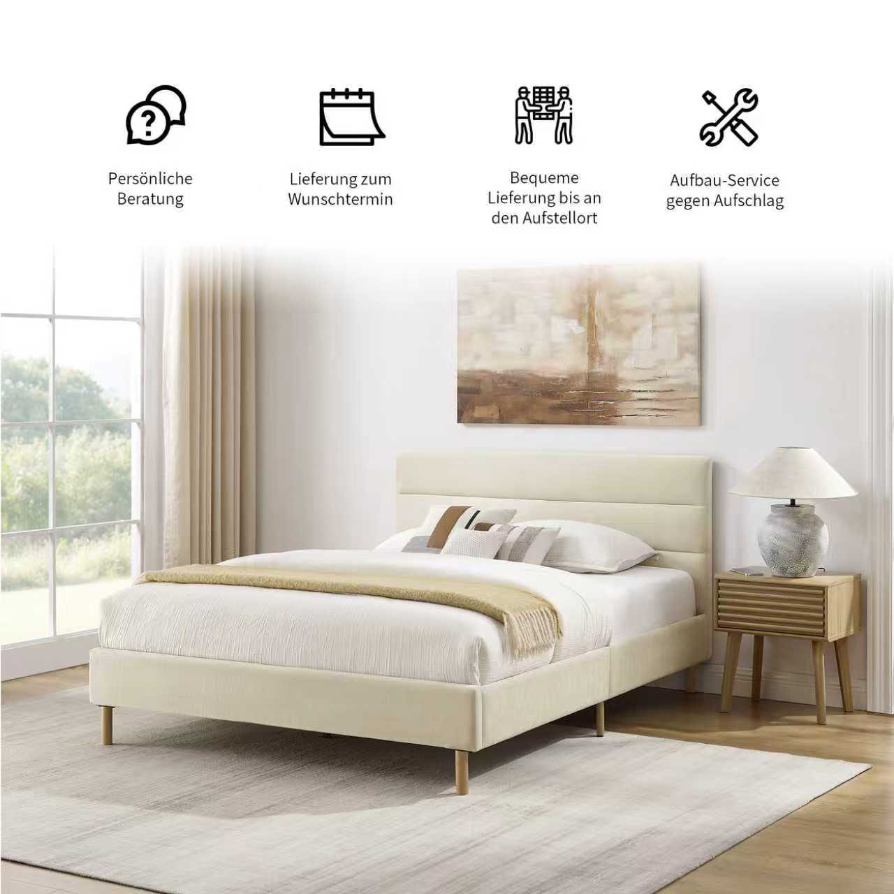 Home affaire Polsterbett »Philippiere inkl. Lattenrost« erhältlich in den Breiten 140cm & 180cm