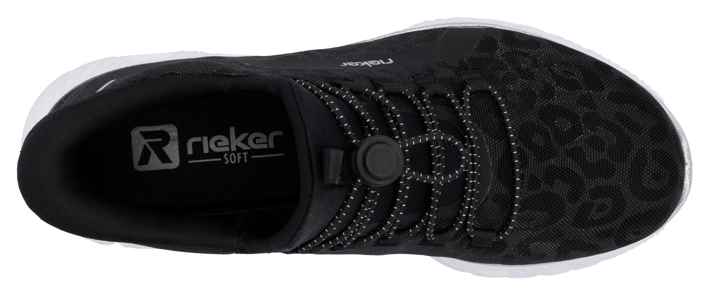 RIEKER Sport Baskets slip-on  , Freizeitsneaker, Schlupfschuh in Leo-Optik, mit MemoSoft-Innensohle