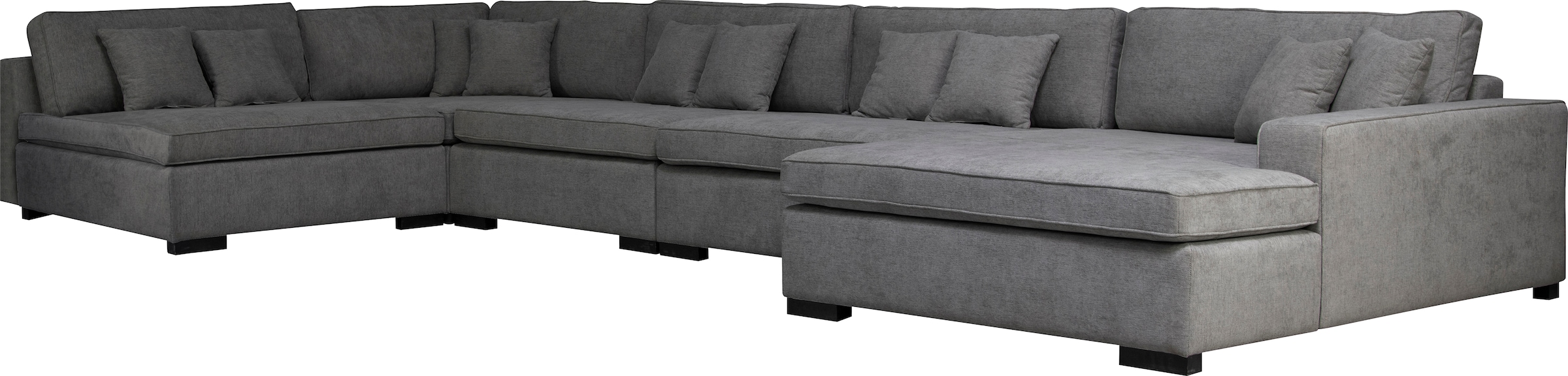 Home affaire Wohnlandschaft »Skara U-Form« Lounge-Sofa mit Federkernpolsterung, in vielen Bezugsvarianten