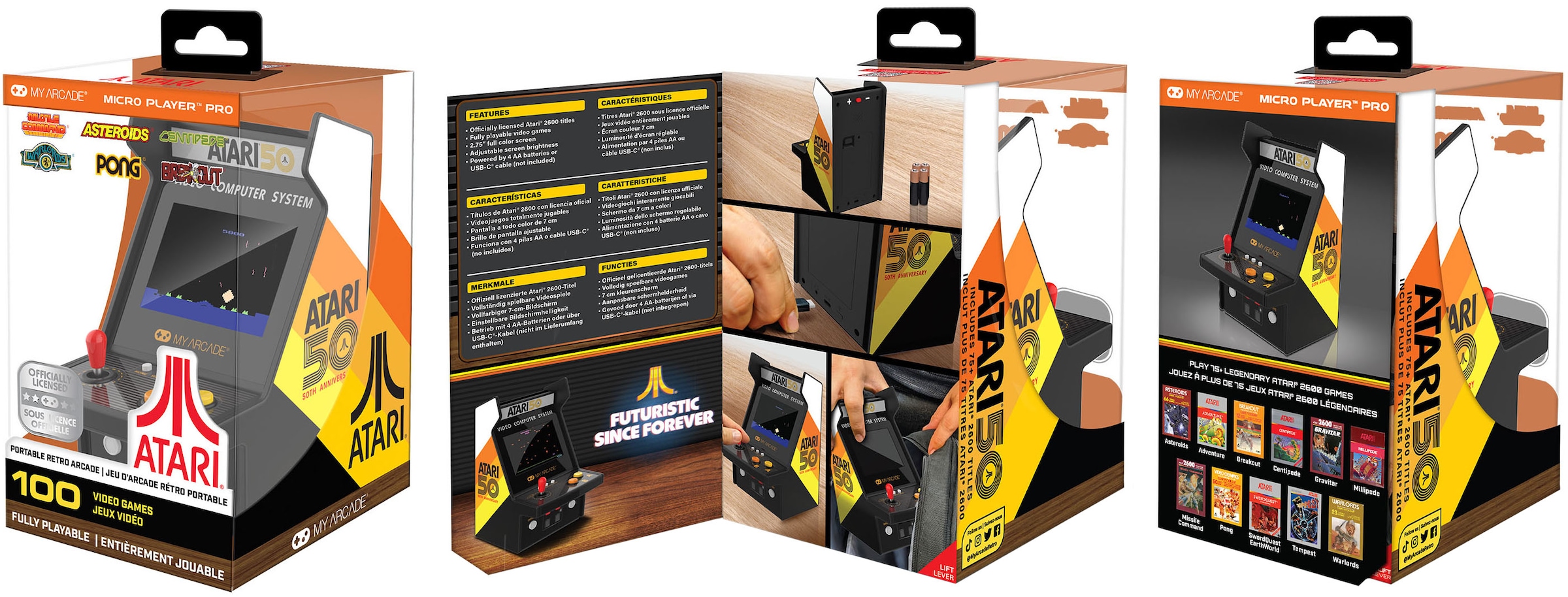 MYARCADE Console rétro »ATARI Micro Player Pro«