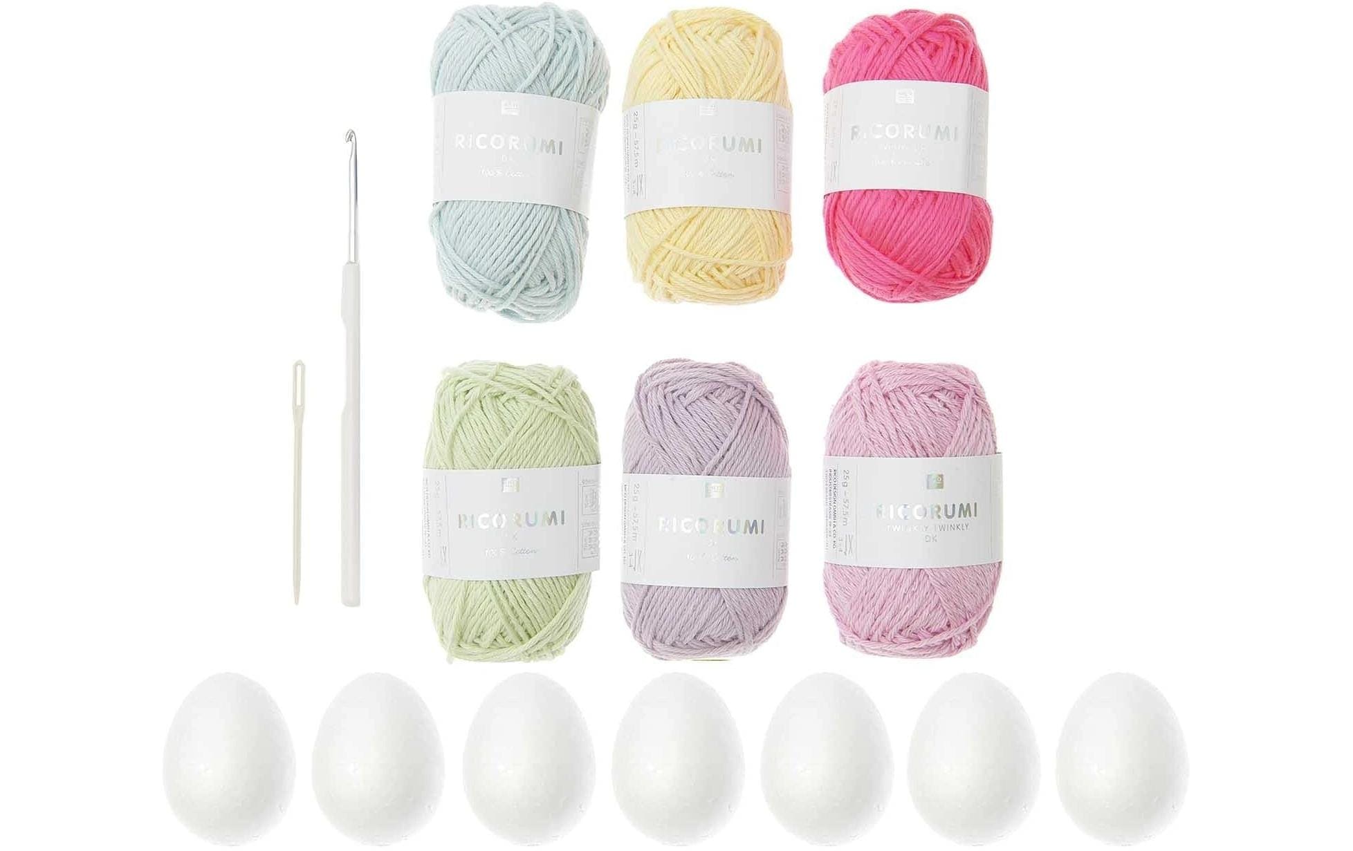 Rico-Design Verlag Set créatif »Häkeln Ricorumi Ostereier«