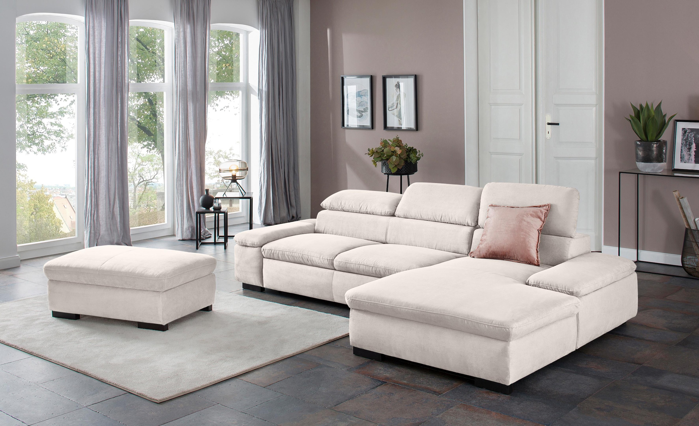 Home affaire Stauraumhocker »Alberto« gross, mit Stauraum