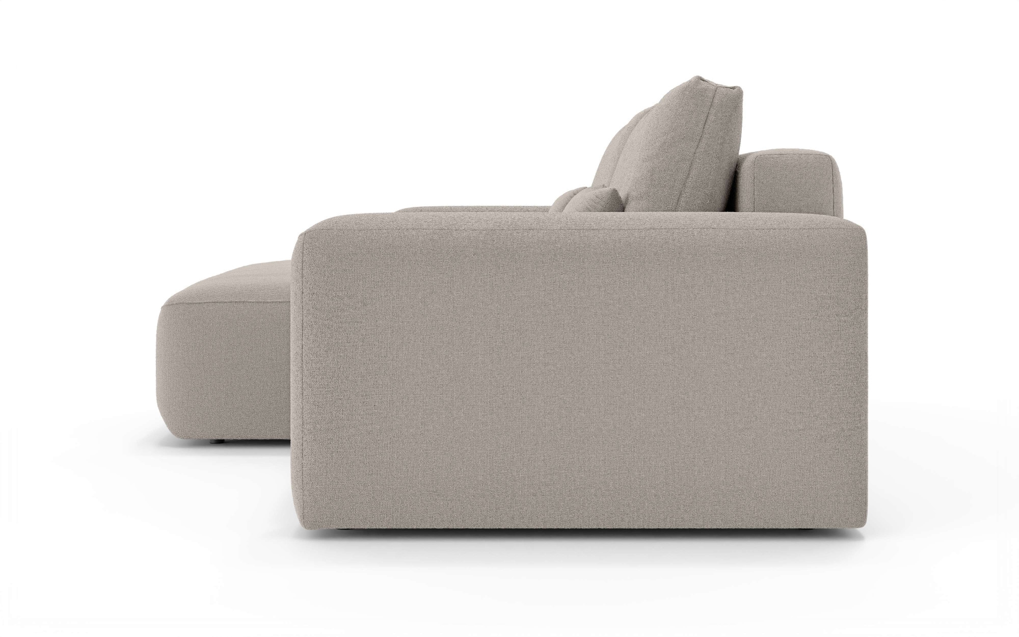 GOODproduct Canapé d'angle »MATTS Schlafsofa mit Bettkasten, Masse B/T/H: 265/159/89 cm« L-Form mit Recamiere rechts oder links, hoher Sitzkomfort