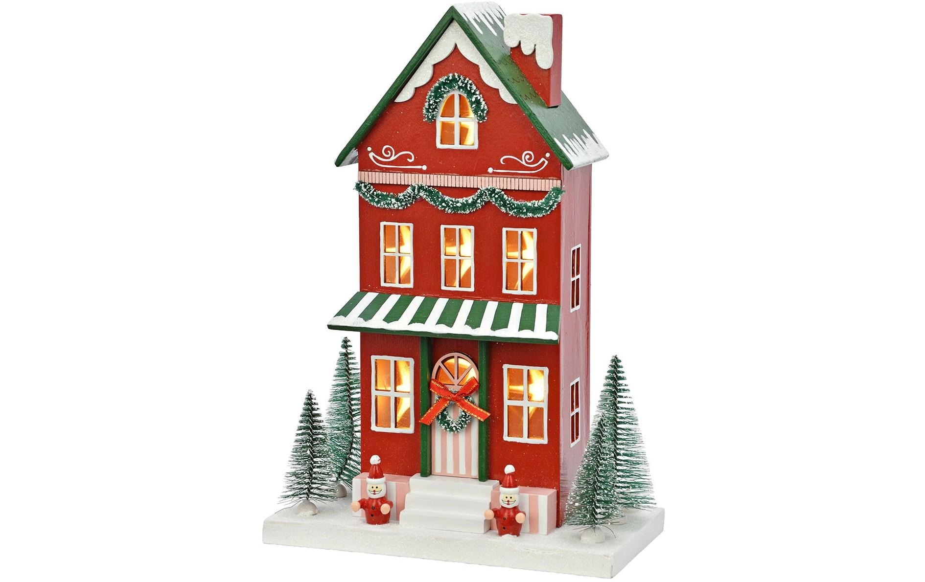 G.Wurm Figurine de Noël »Aufsteller Weihnachtshaus 23 x 12 x 34 cm«