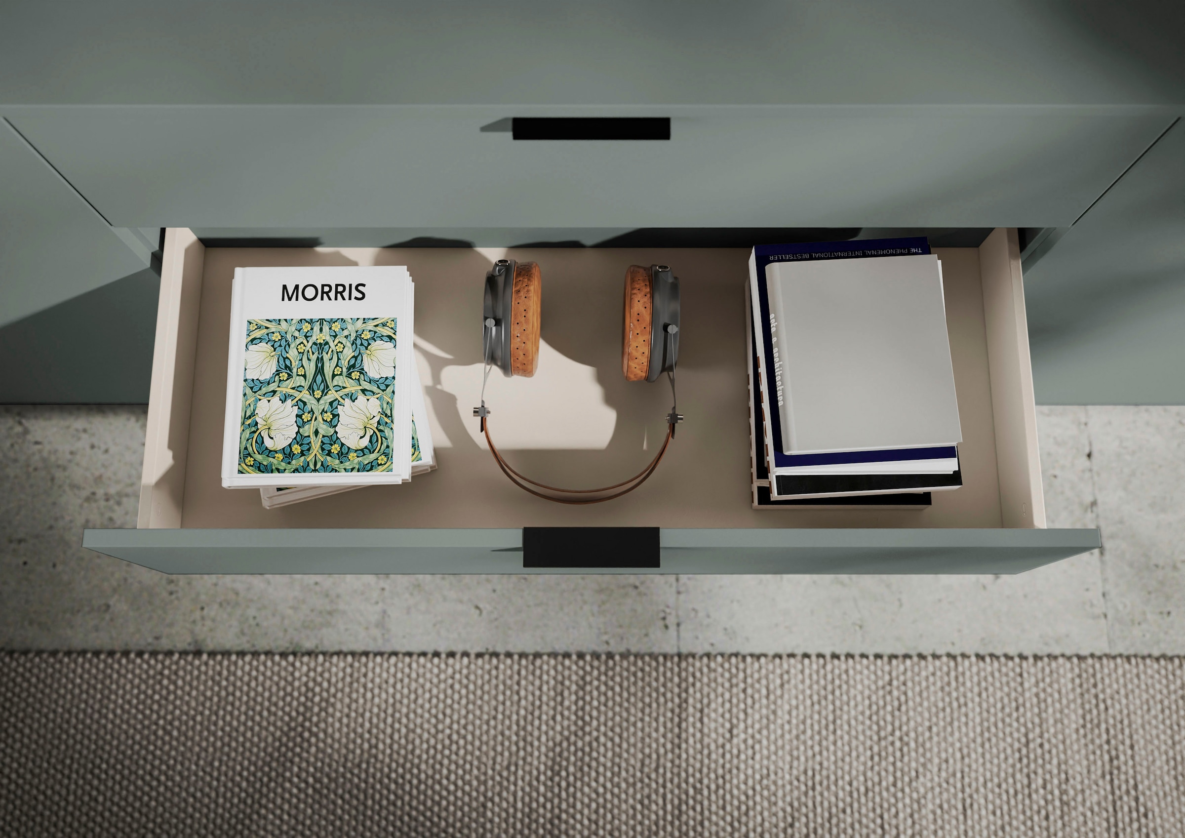 HBZ Sideboard »Linz Kommode, BxHxT 180x90x40cm« 1 cuis tlg. Breite 180cm,Lip-Griff, Melaminbeschichtung