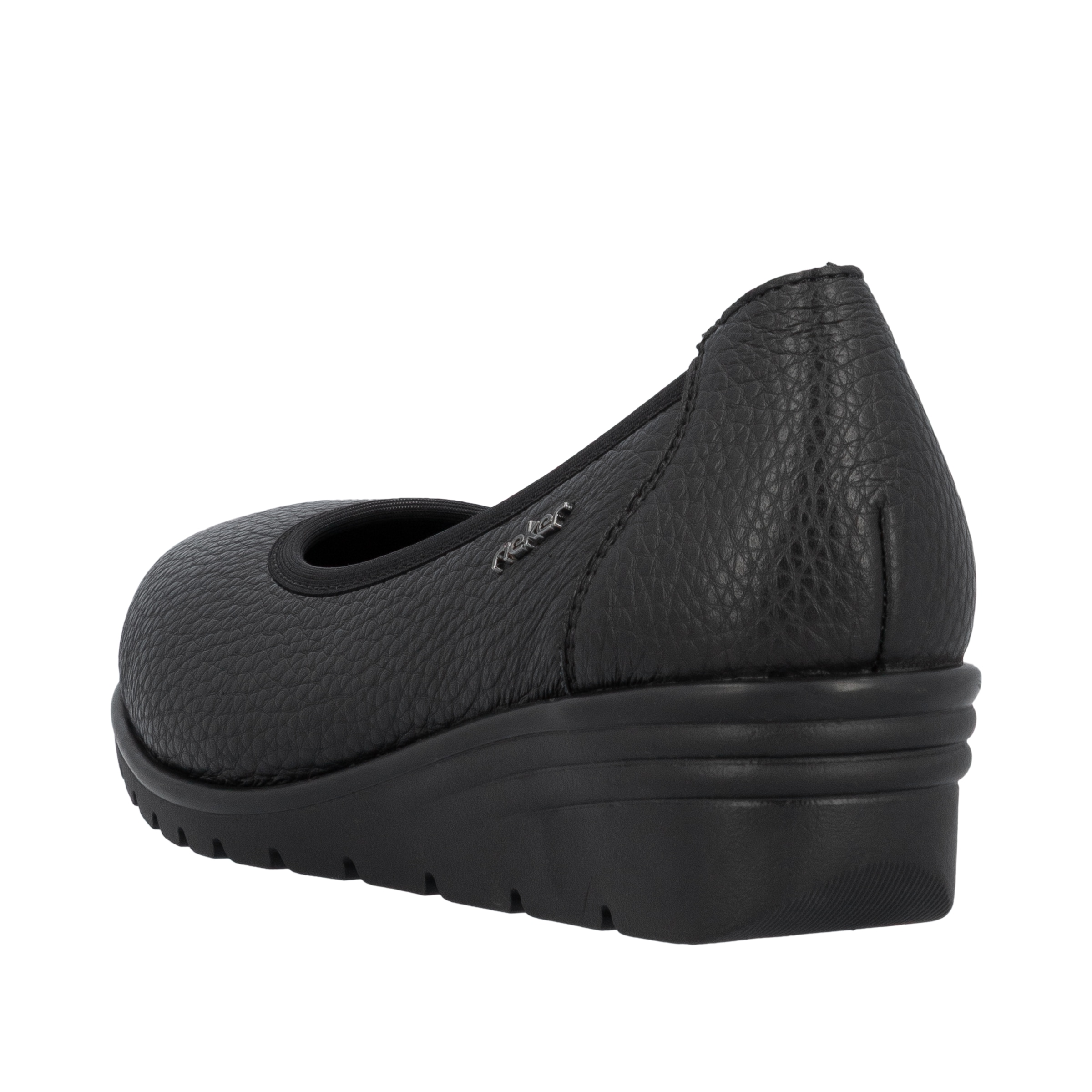 Rieker Escarpins compensés  Ballerina, Schlupfschuh, Slipper mit leichter Struktur im Obermaterial