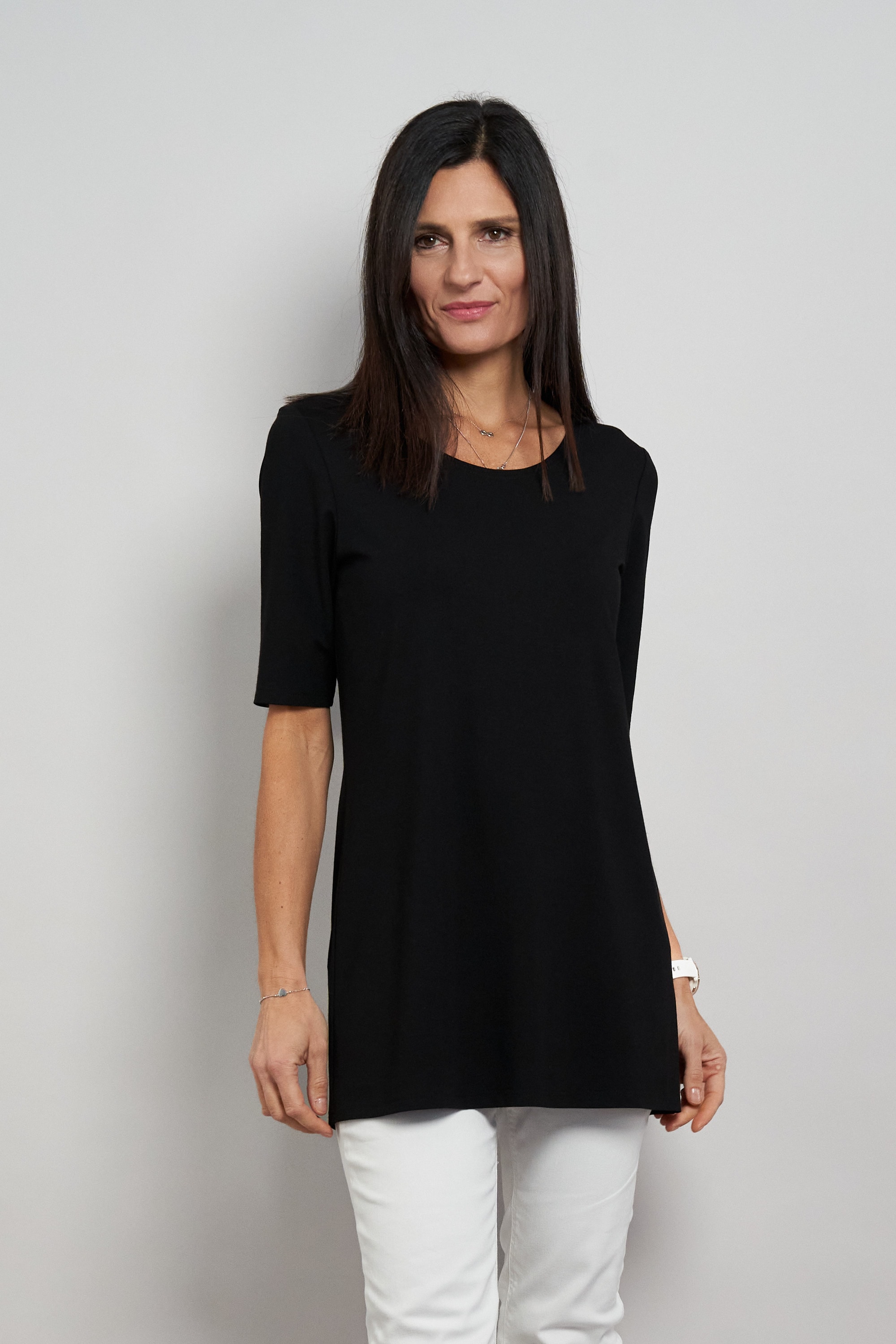 Seidel Moden Longshirt »Otto exclusiv« Halbarm Shirt - mit Viskose- MADE IN GERMANY