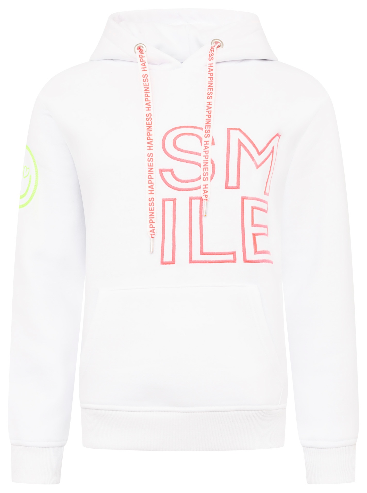 Zwillingsherz Hoodie »"Alissa 2.0"«, mit SMILE Stickerei vorne und hinten
