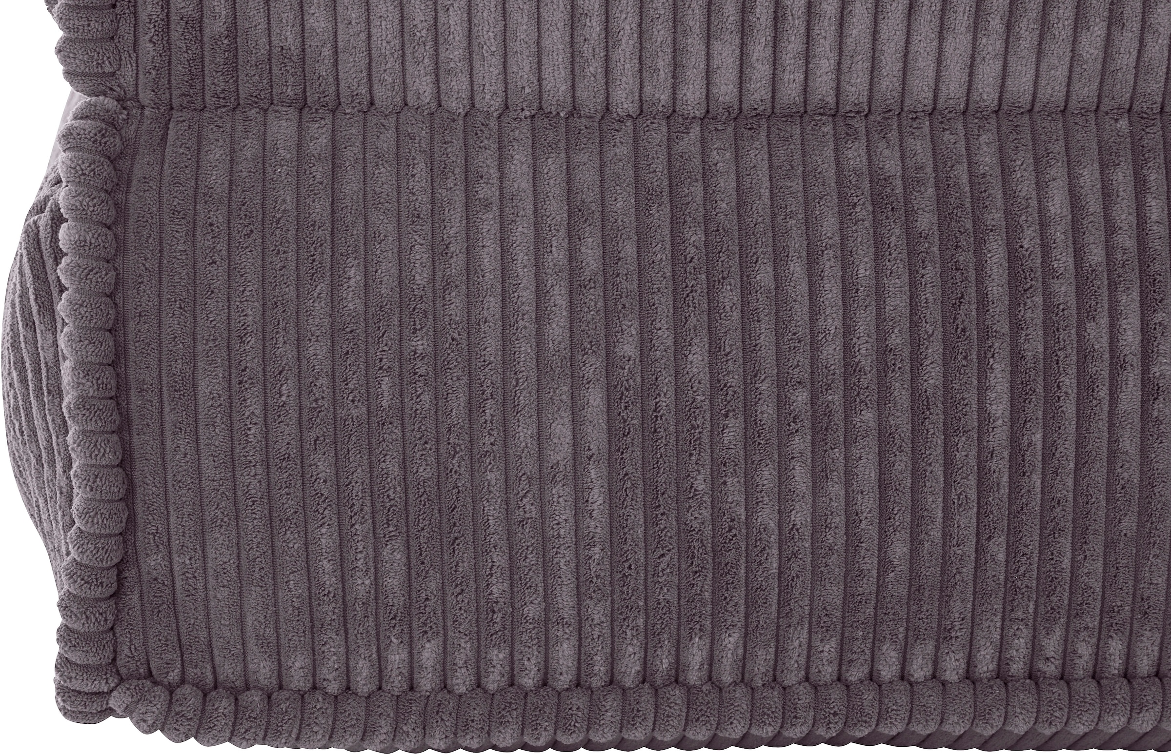 INOSIGN Sessel »Pia« Loungesessel aus Cord, in 2 Grössen, Pouf-Funktion.