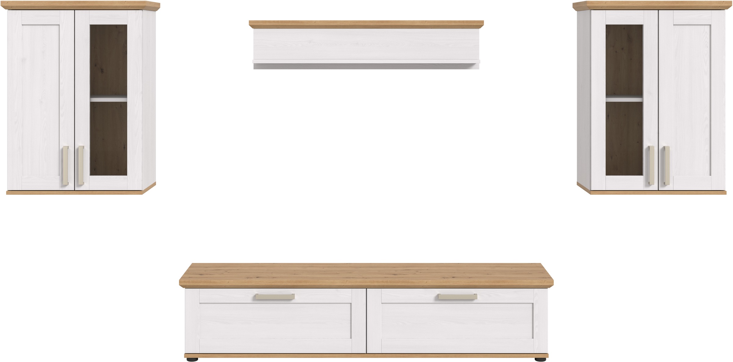 Home affaire Wohnwand »Cosenza« Set, 4 Stk. tlg.