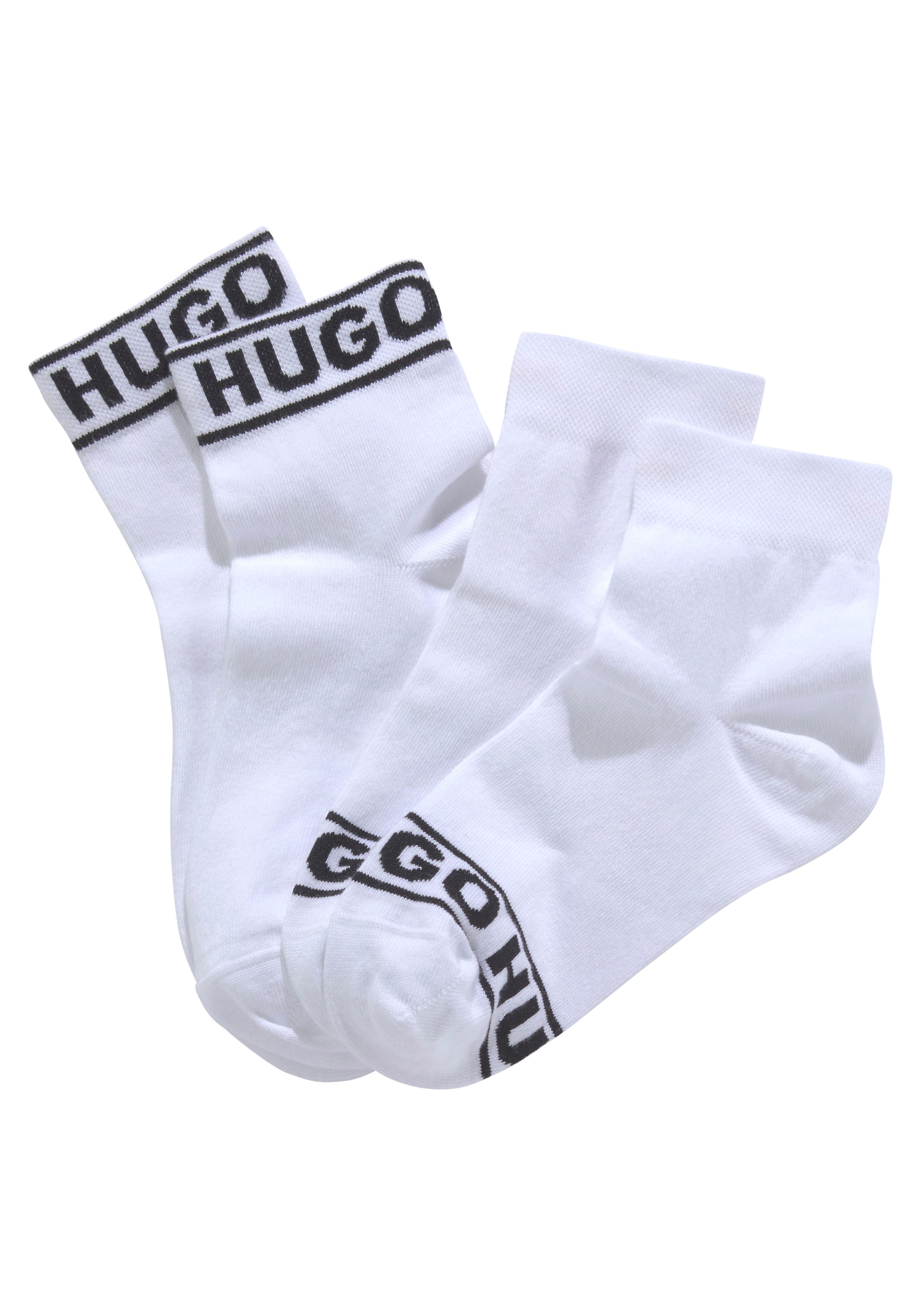 HUGO Underwear Chaussettes de loisirs »2P SH LOGO CC W« Set, 2er, 2 cuis tlg. mit Logobund