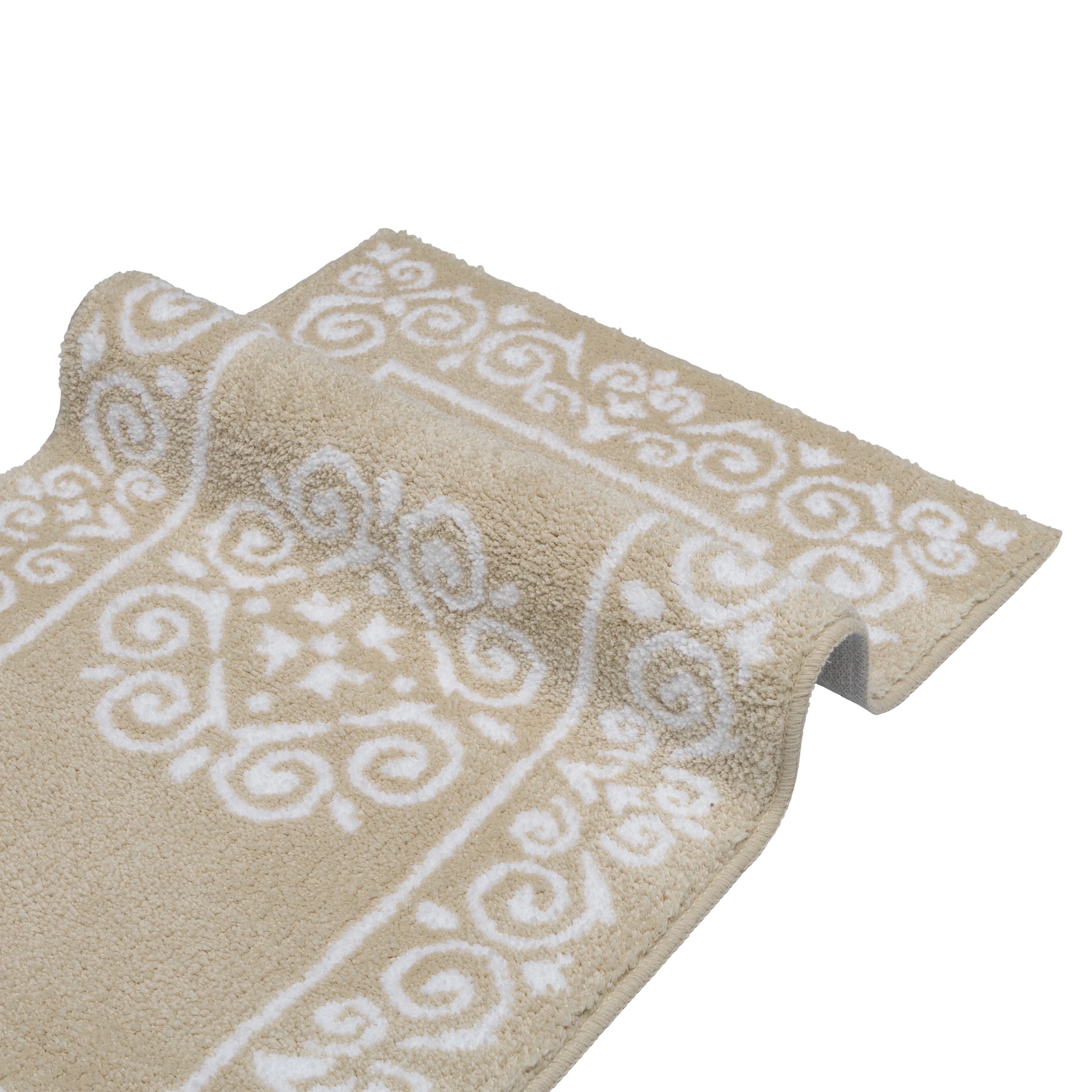GOODproduct Tapis de bain »Dafna, Badteppich, Badvorleger, Badezimmer Teppich« Höhe 12 mm revêtement antidérapant Séchage rapide | compatible chauffage au sol style orientale, design vintage