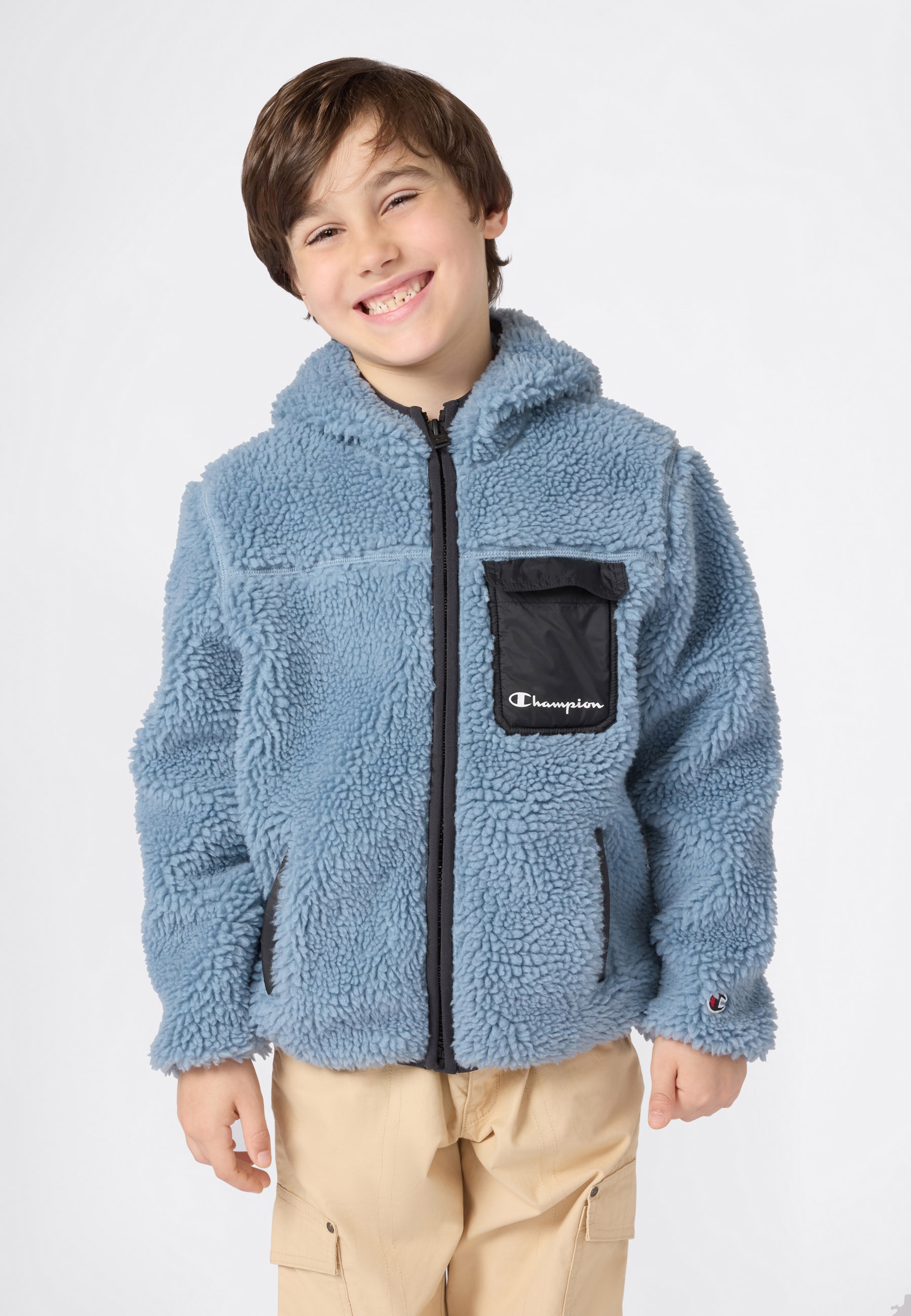 Champion Veste polaire »Polar Hooded Full Zip Top« 1 cuis tlg. für Kinder und Jugendliche, für Freizeitaktivitäten, aus Polyester