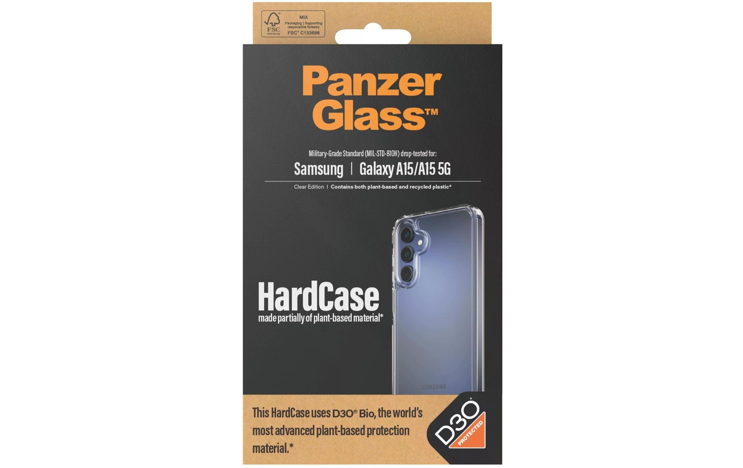 PanzerGlass Backcover »HardCase D3O Galaxy A15/Galaxy A15 5G Transparent« Smartphones
