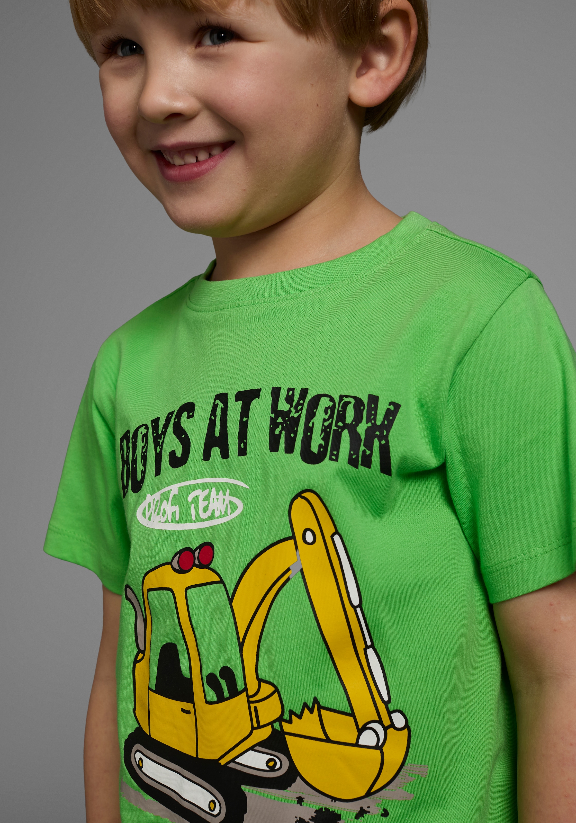 KIDSWORLD T-shirt & short »2tlg. Set T-Shirt+Sweatbermudas« Spar-Set, 2, 2 cuis BOYS AT WORK