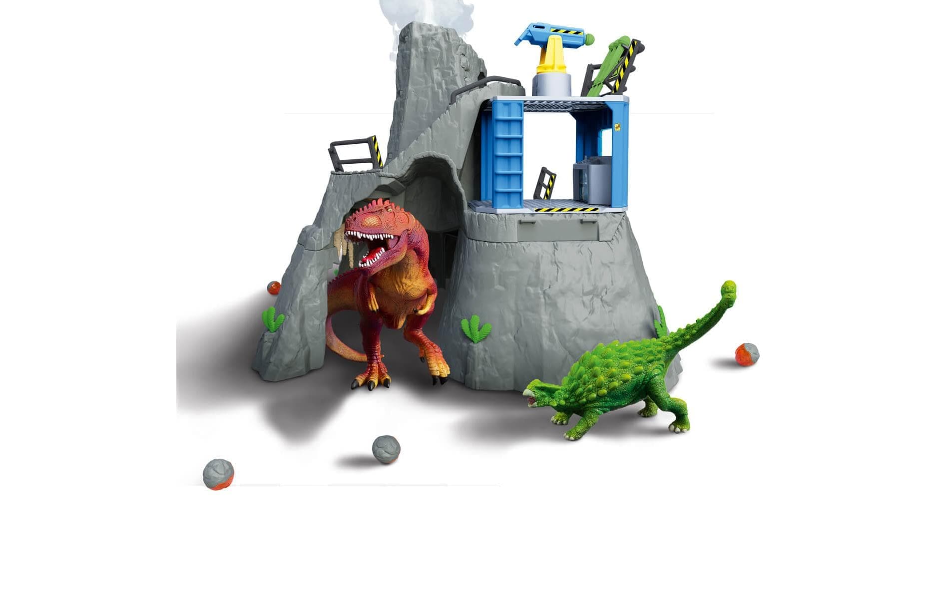 Schleich® Spielwelt »Figurenset Grosse Vulkan Expedition« Dinosaurier Spielzeug-Set