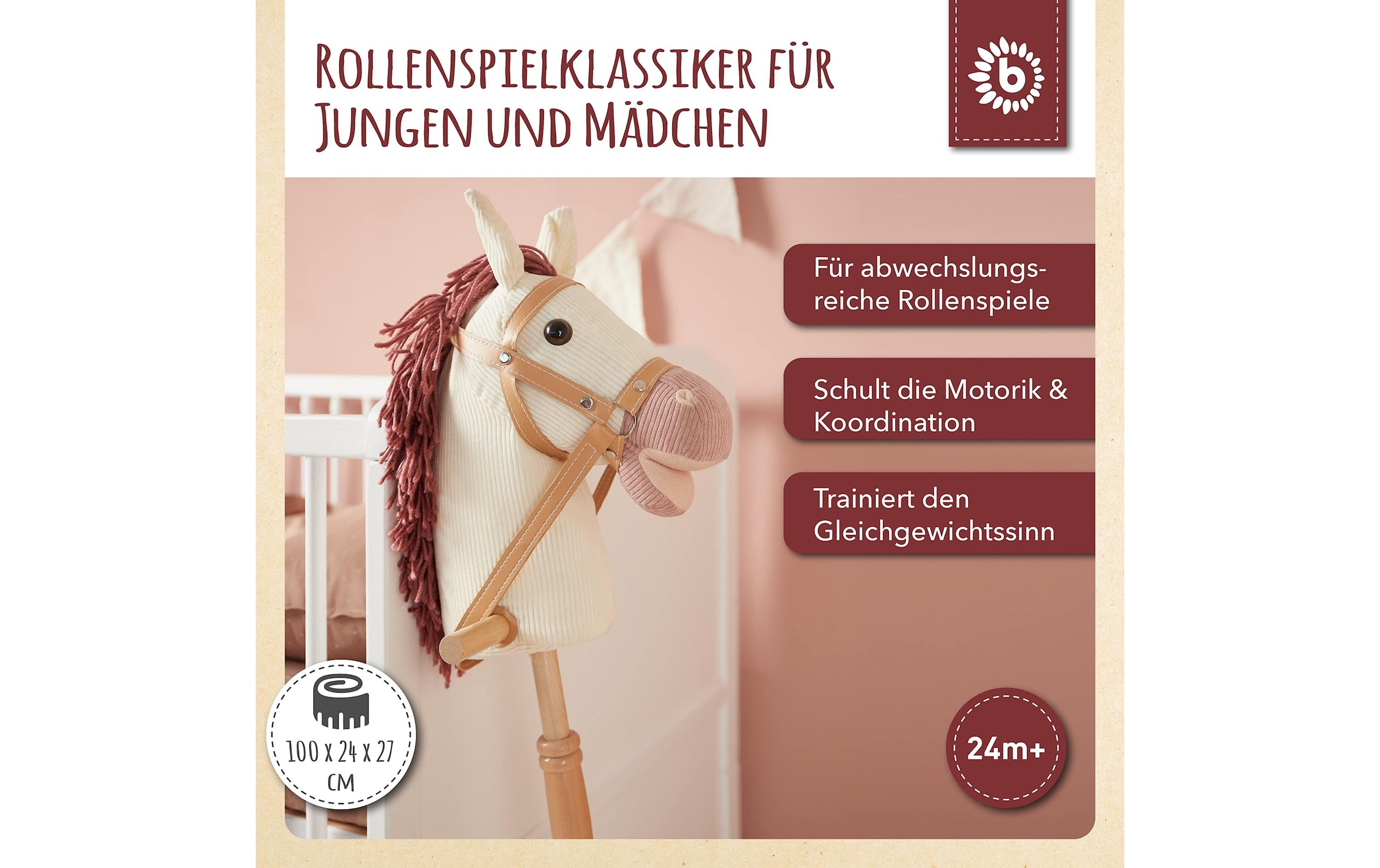 BIECO Steckenpferd »Ginger« Holzart: Pinie (China)