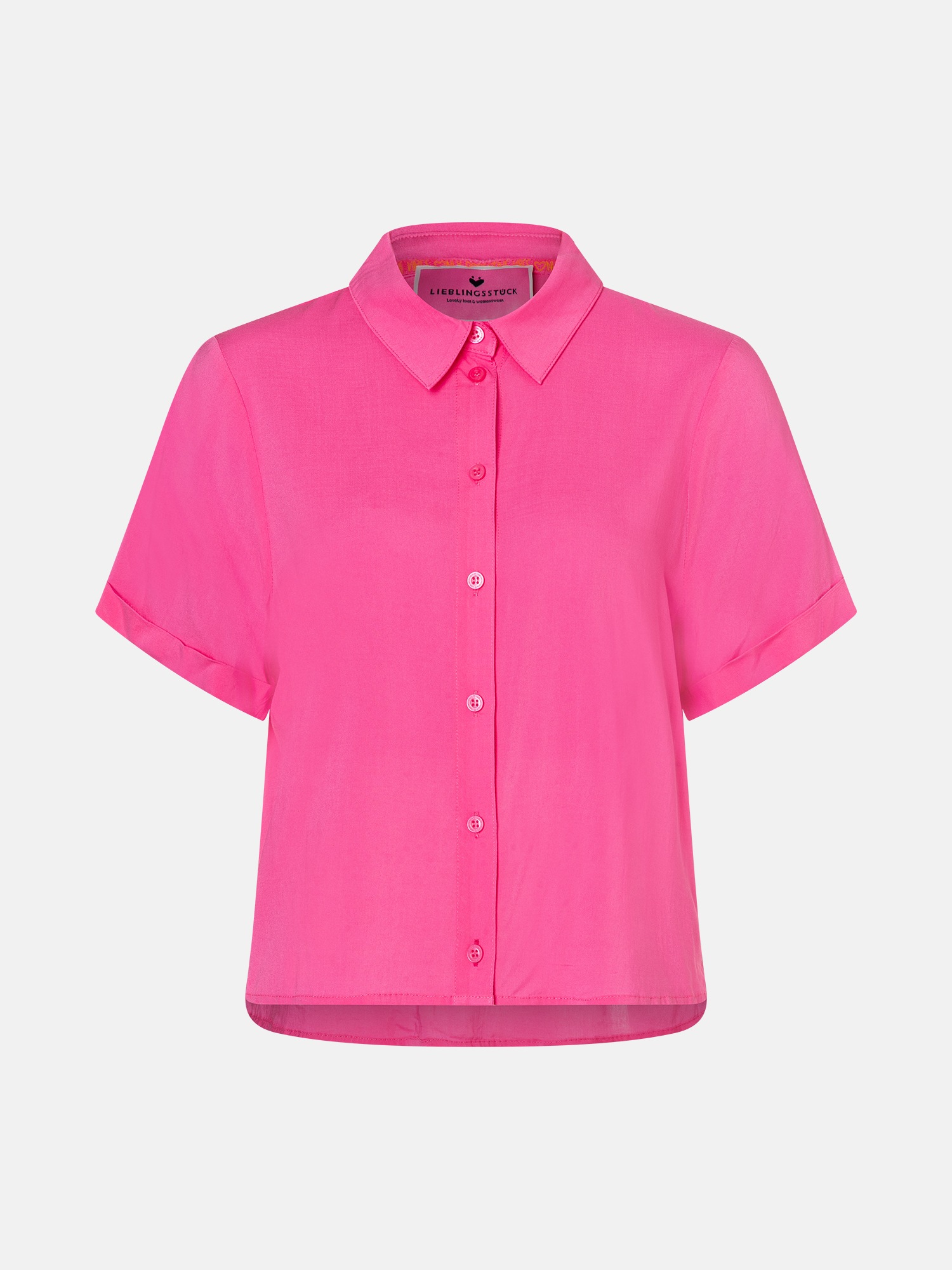 Lieblingsstück Blouse chemise »RulaEP« mit Umschlagsaum an den Ärmeln, lockerer Fit