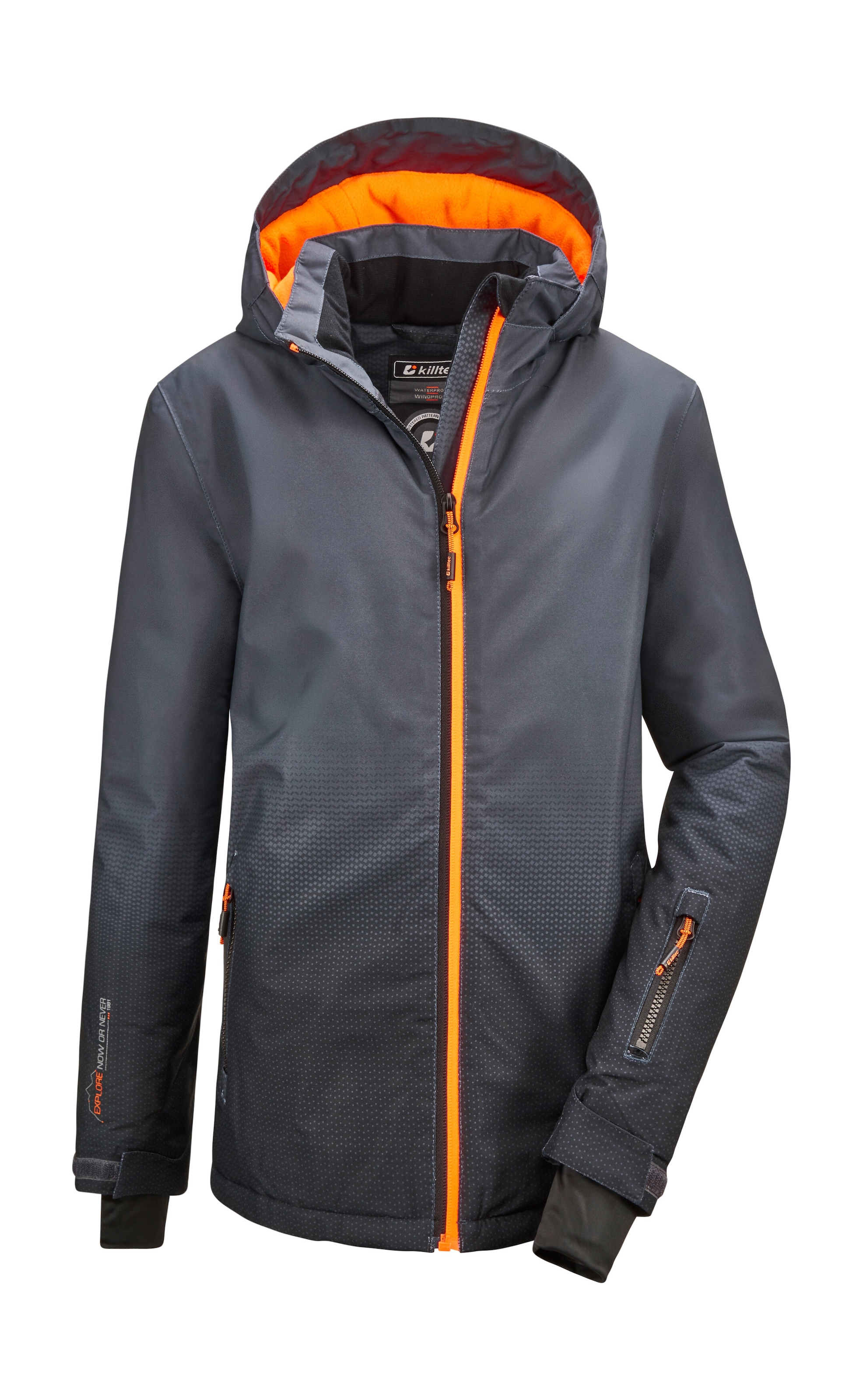 Killtec Veste d'extérieur »Lynge BYS JCKT E« Wasserdichte Funktionsjacke mit Schneefang und coolem Design