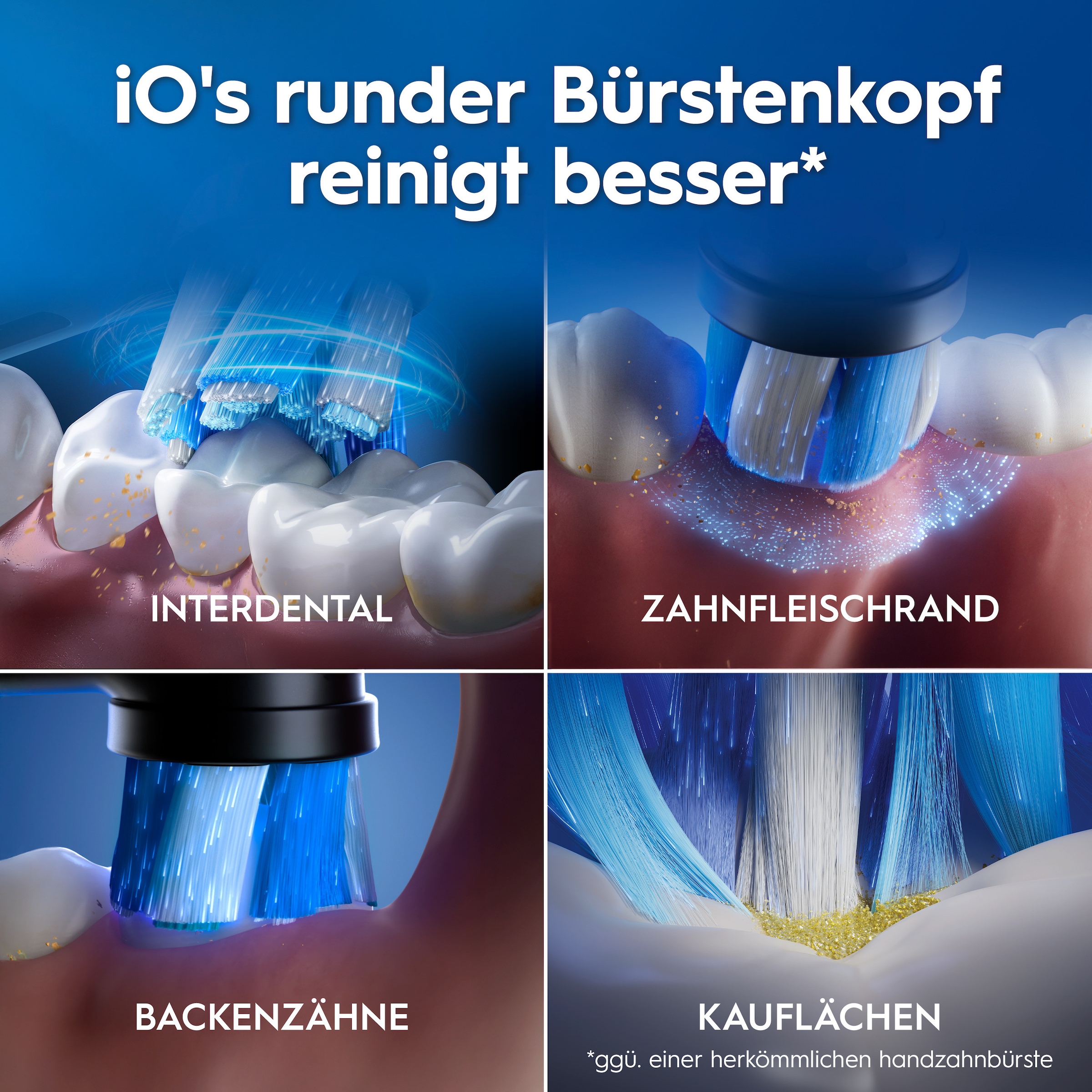 Oral-B »iO Series 3 Doppelpack« 2 cuis Aufsteckbürsten Technologie magnétique