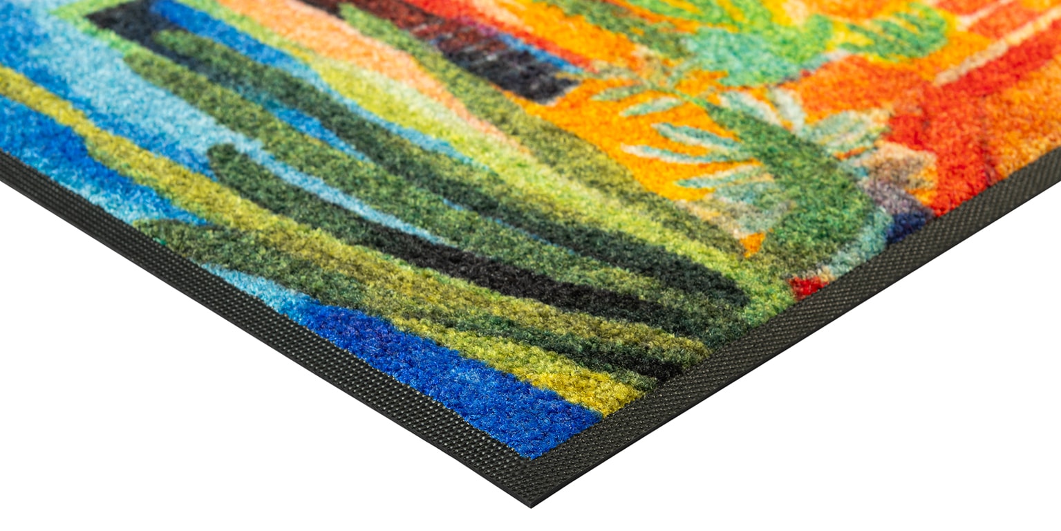 wash+dry by Kleen-Tex Fussmatte »Casas de Colores« rechteckig 7 mm Höhe