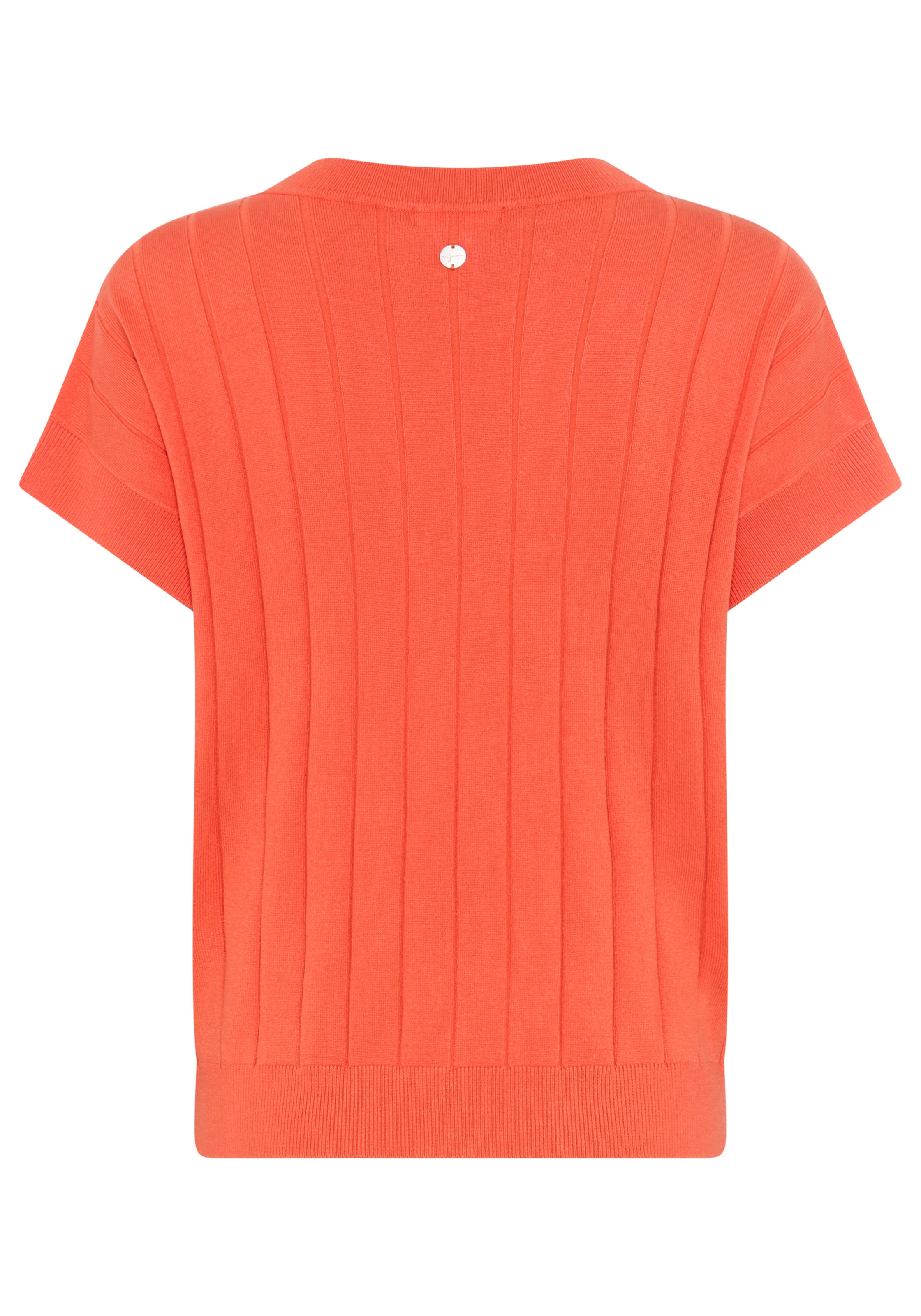 Tamaris Pull à manches courtes mit Streifenstruktur und lässigem Schnitt